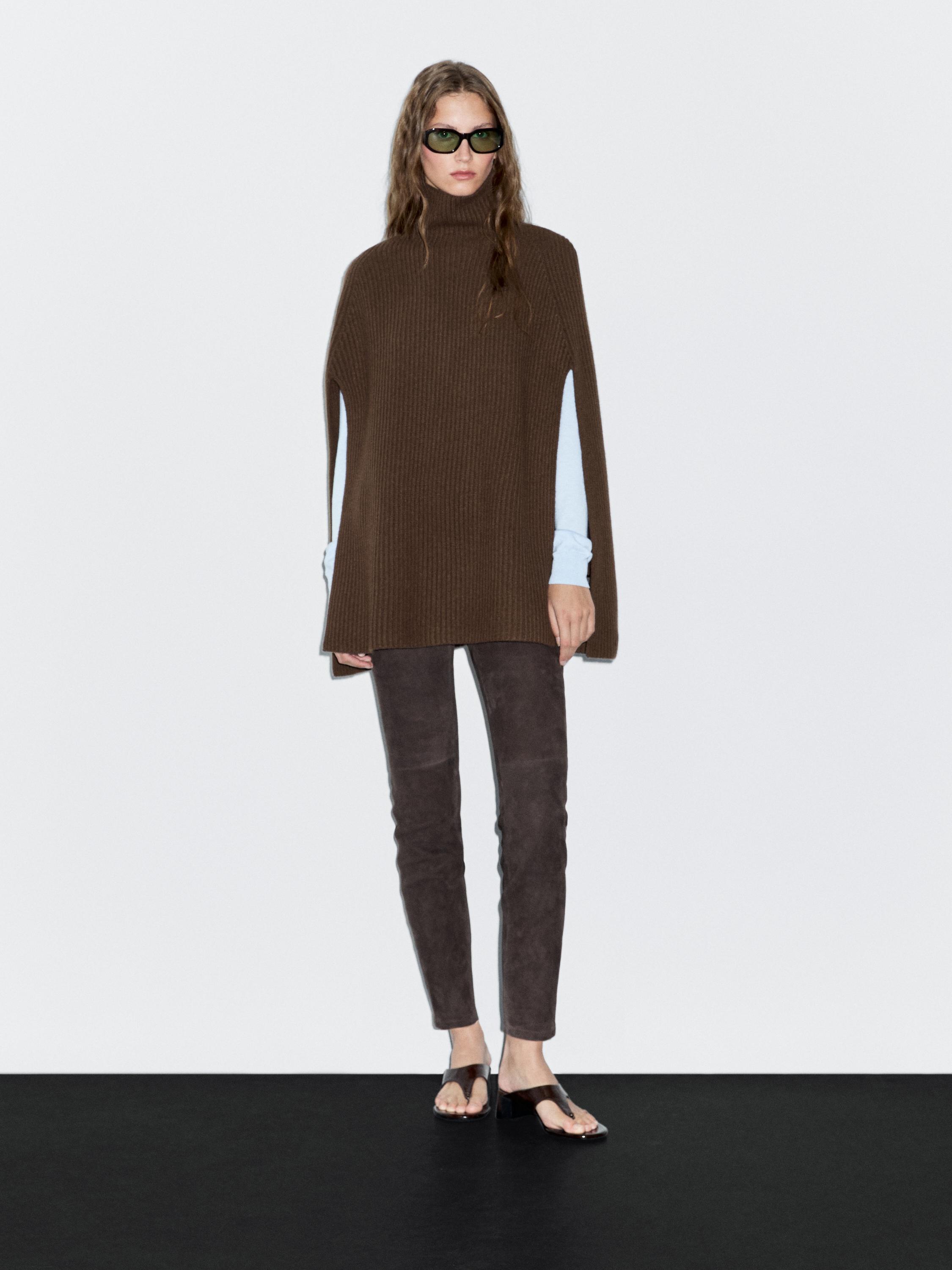 100% wool knitted coat