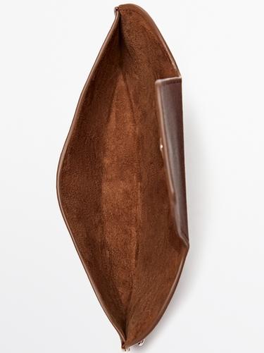 Nappa leather sunglasses case — BROWN 4