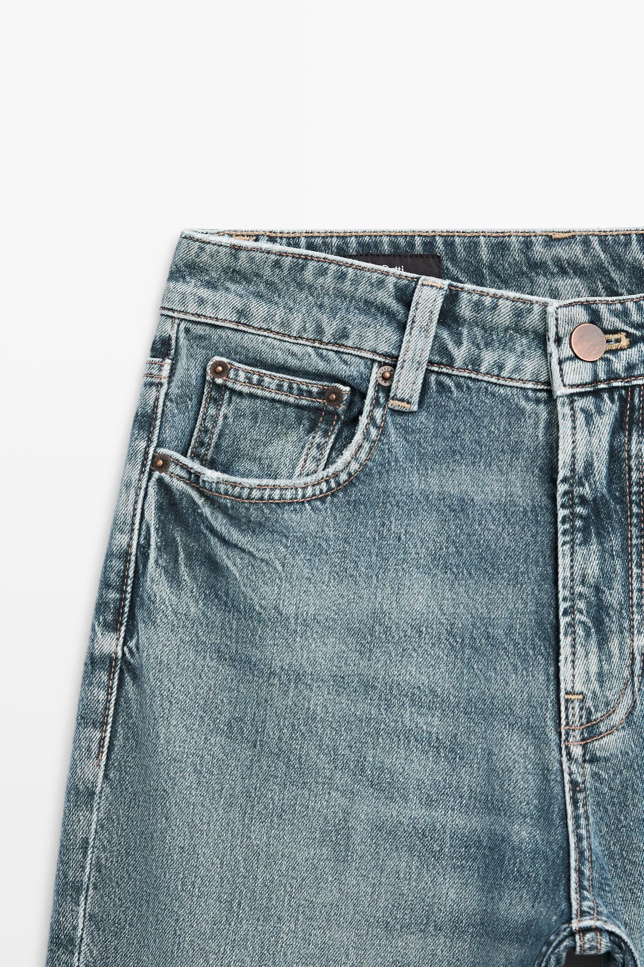 High-waist boot-cut jeans — MEDIUM BLUE