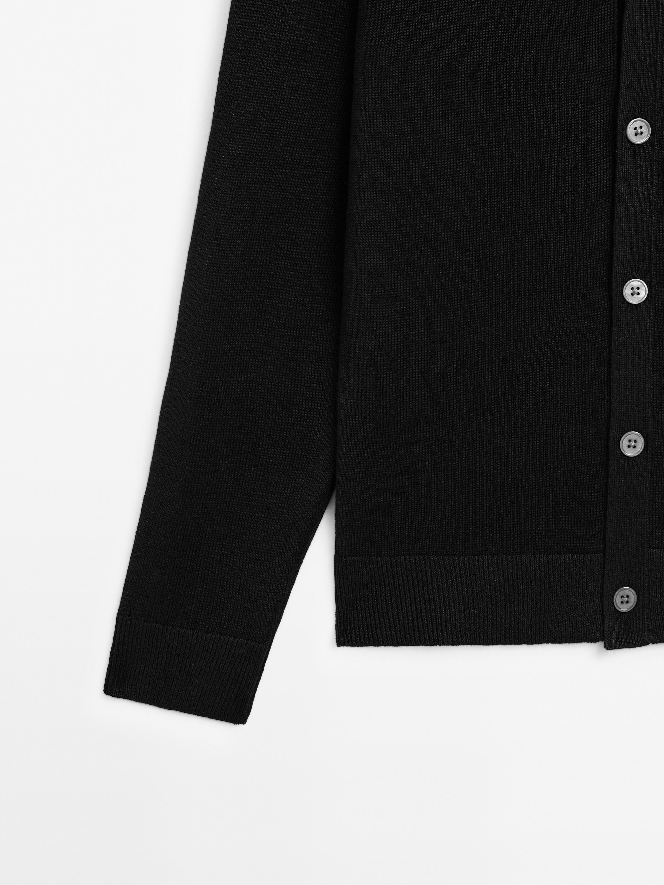 100% linen knit cardigan