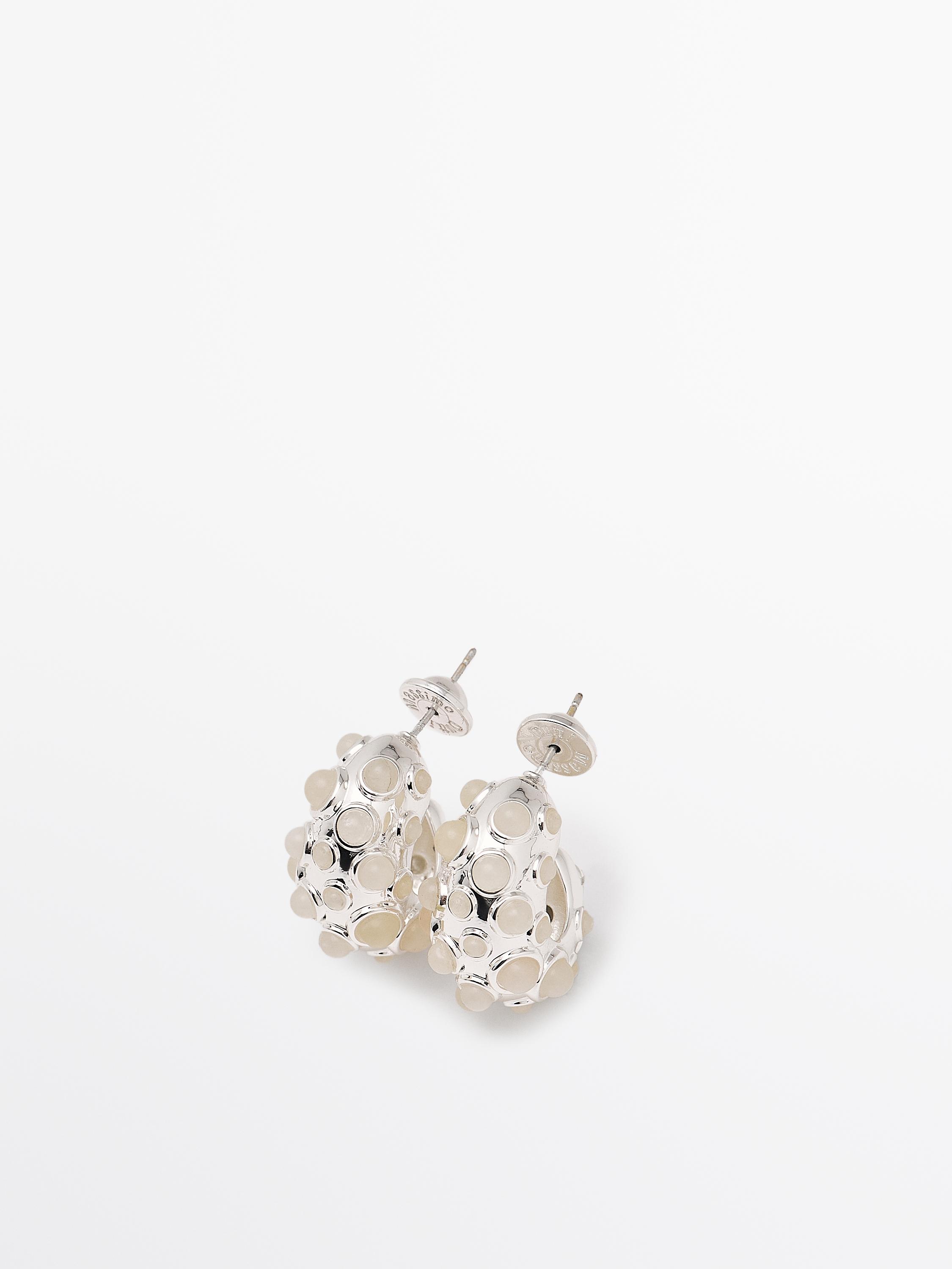 Droplet earrings with stones - Limited Edition