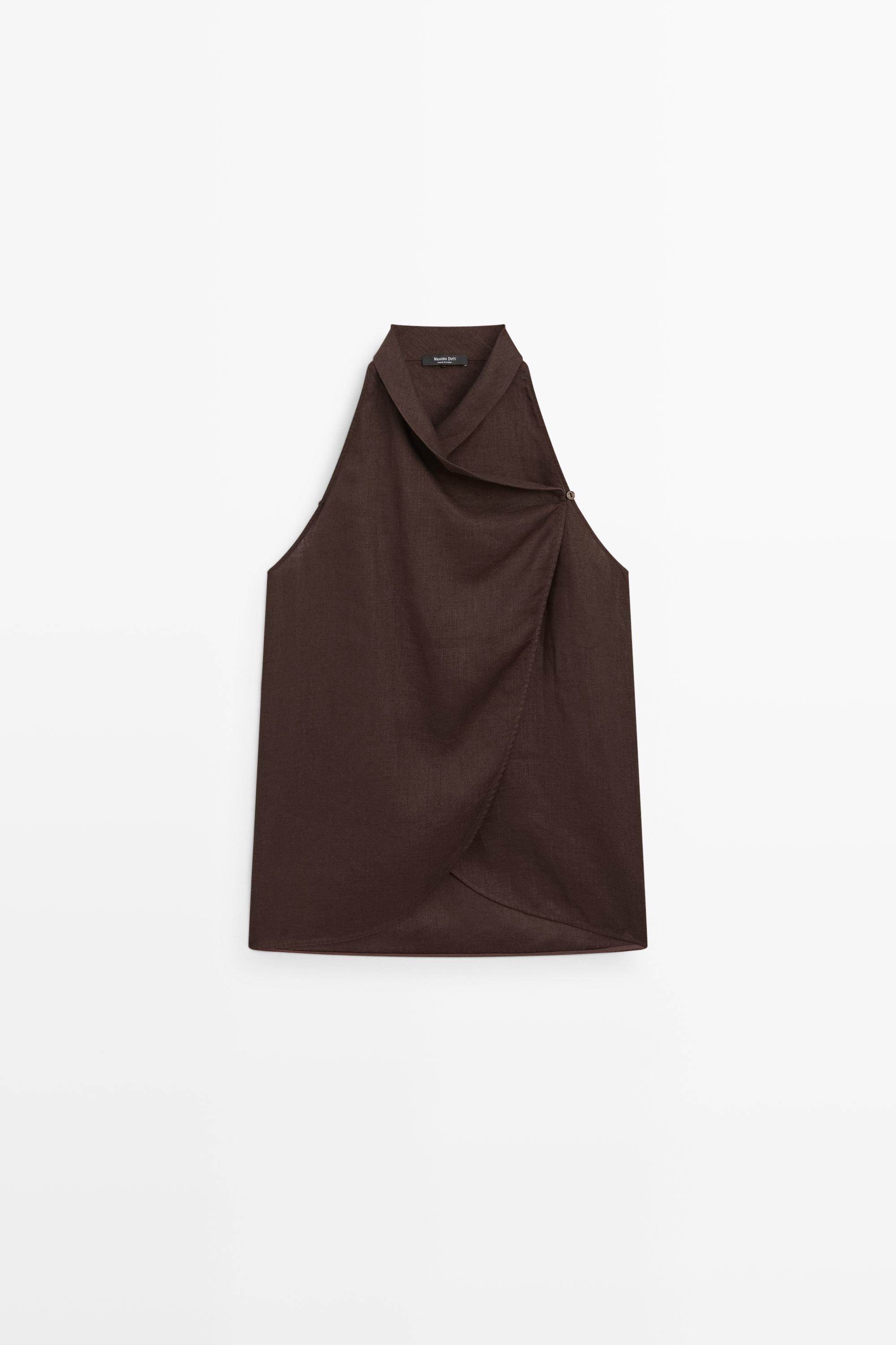 %100 keten dökümlü halter top