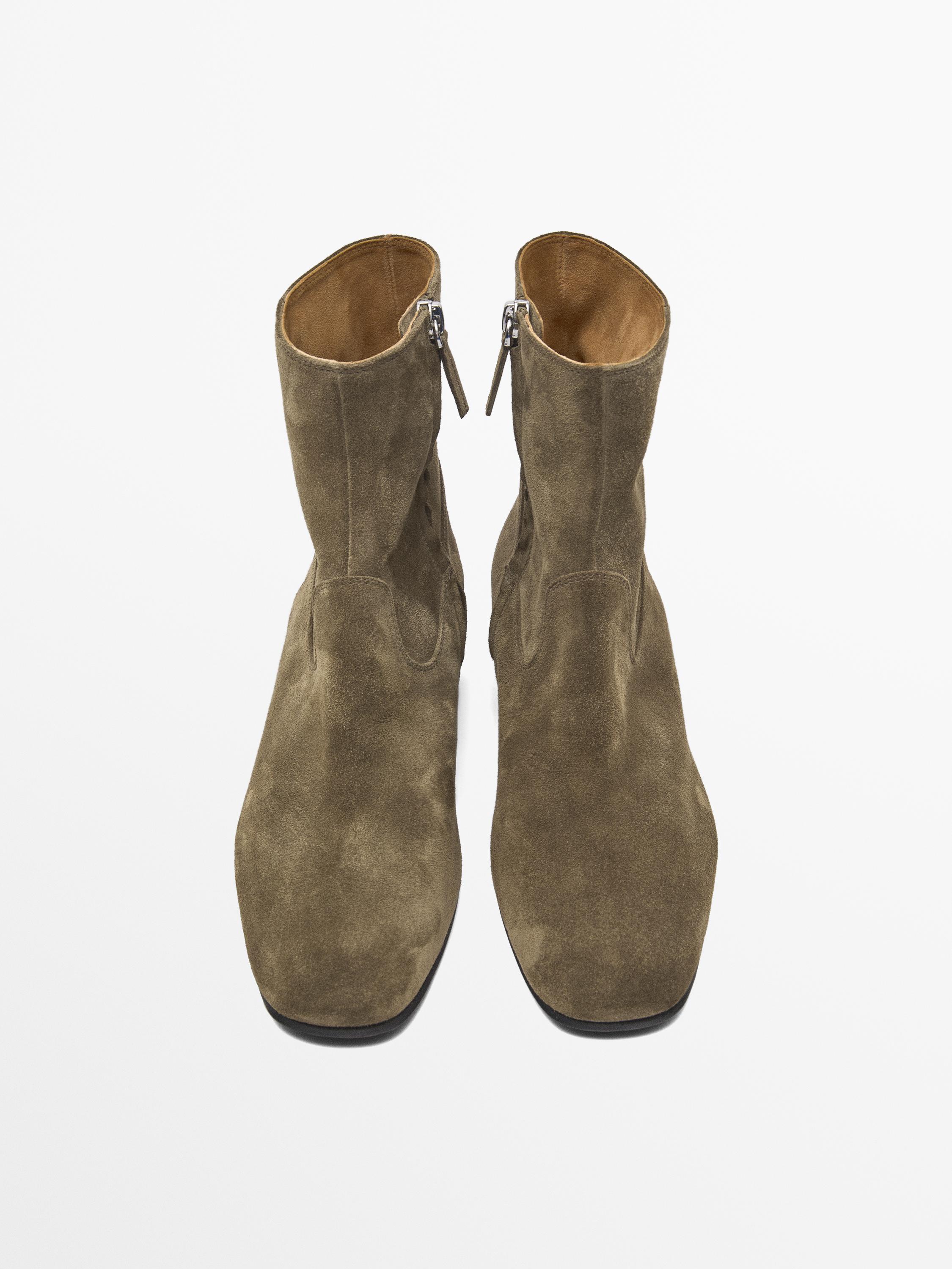 Soft flat ankle boots