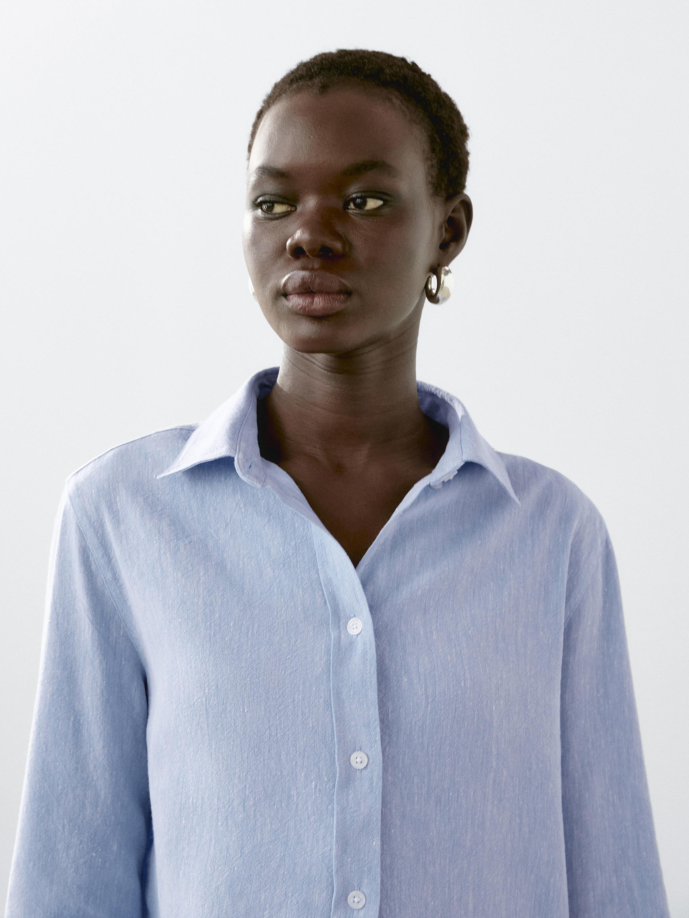 Long sleeve linen shirt