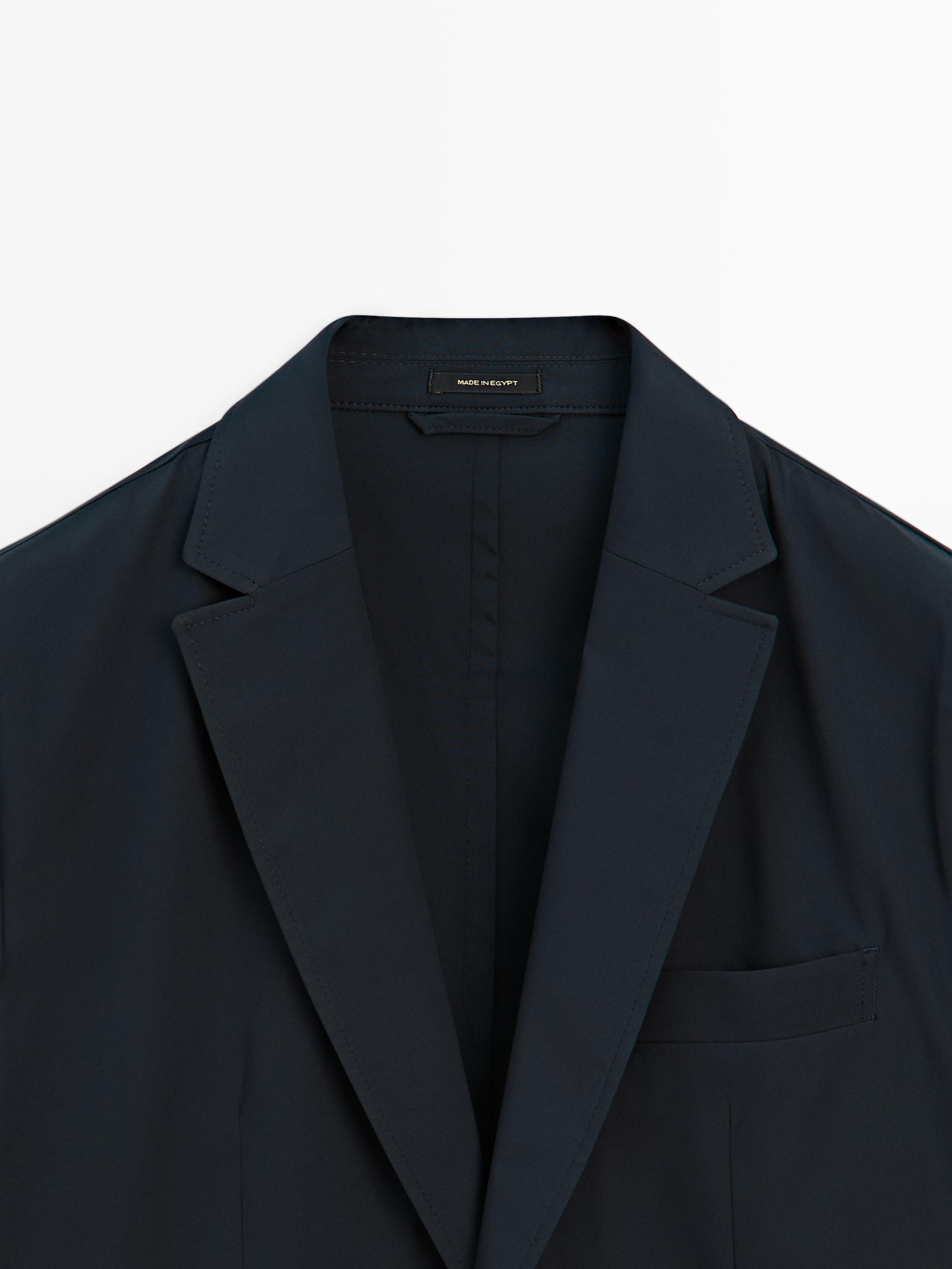 Lightweight technical blazer — NAVY BLUE