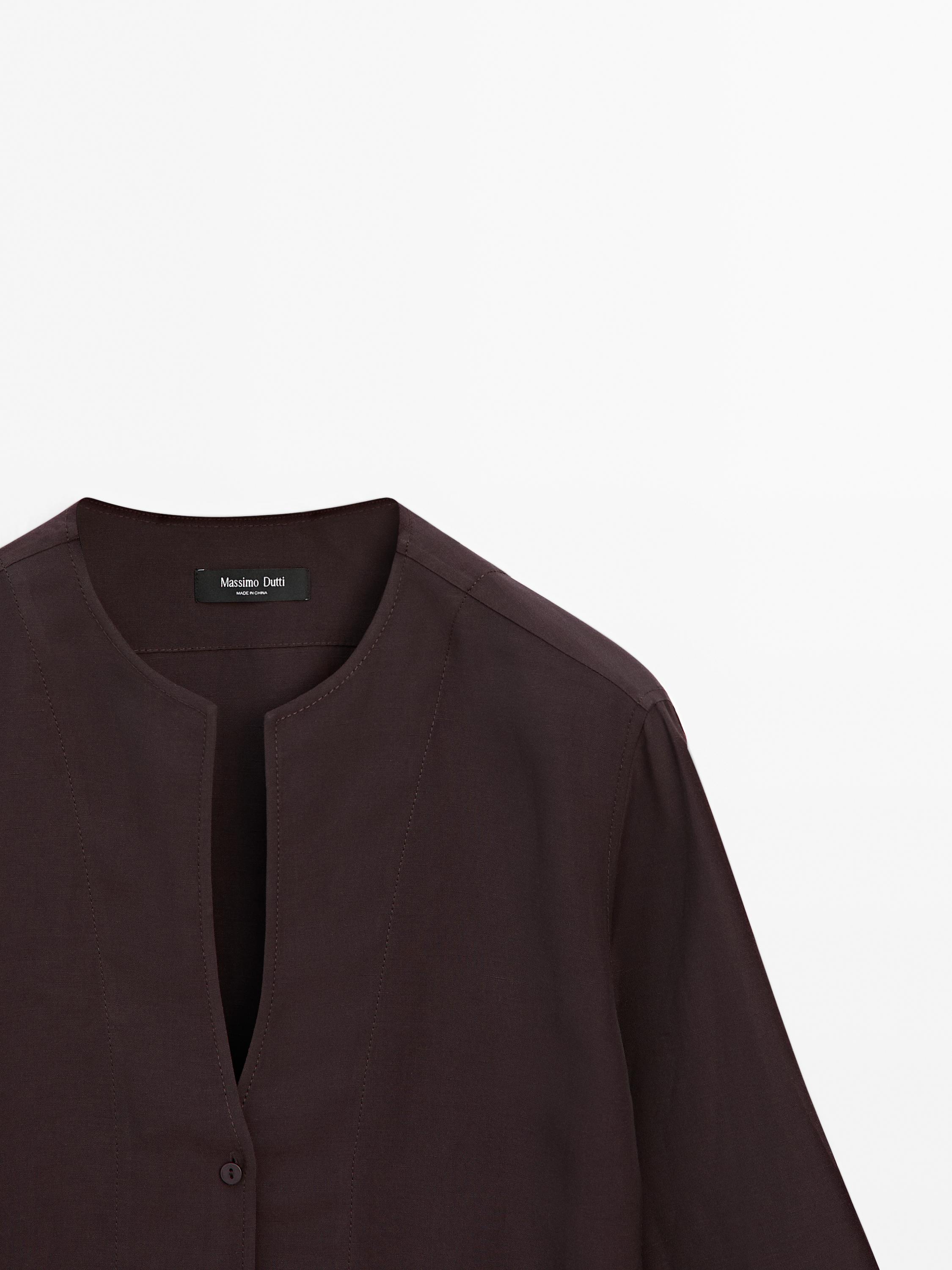 Camisa fluida detall cordes