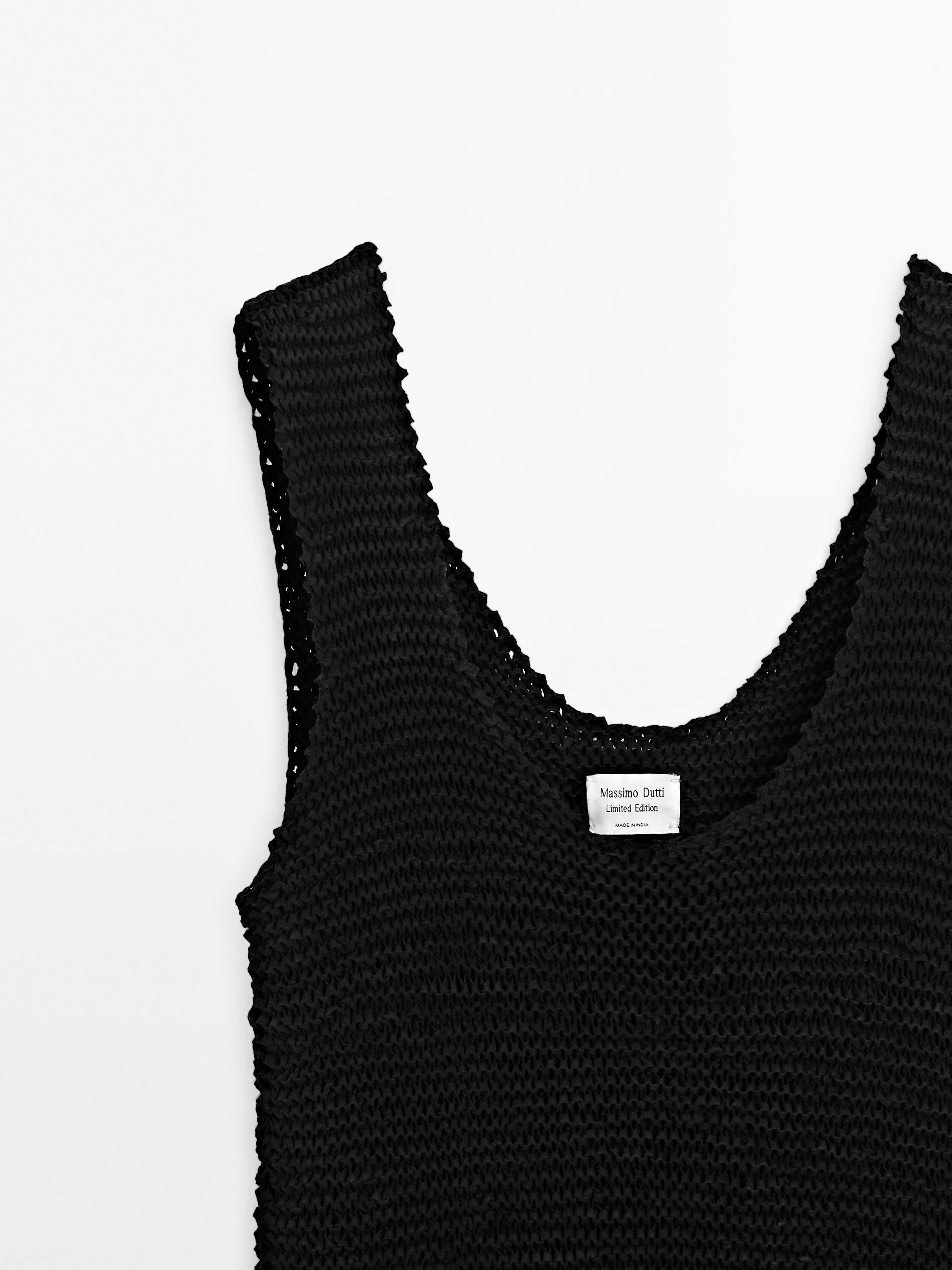 Geflochtenes Top aus Wildleder - Limited Edition