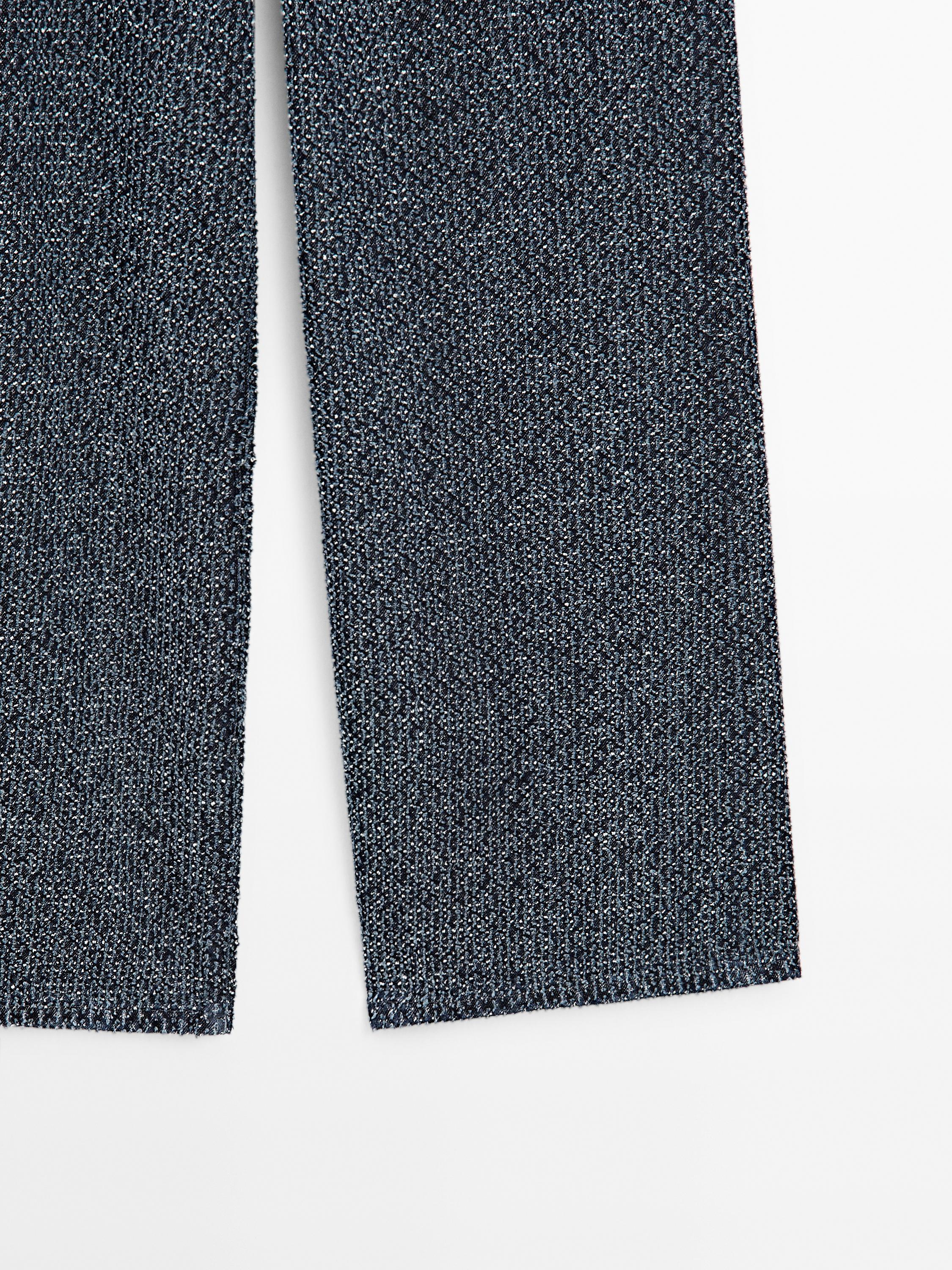 Wide-leg high-waist jeans