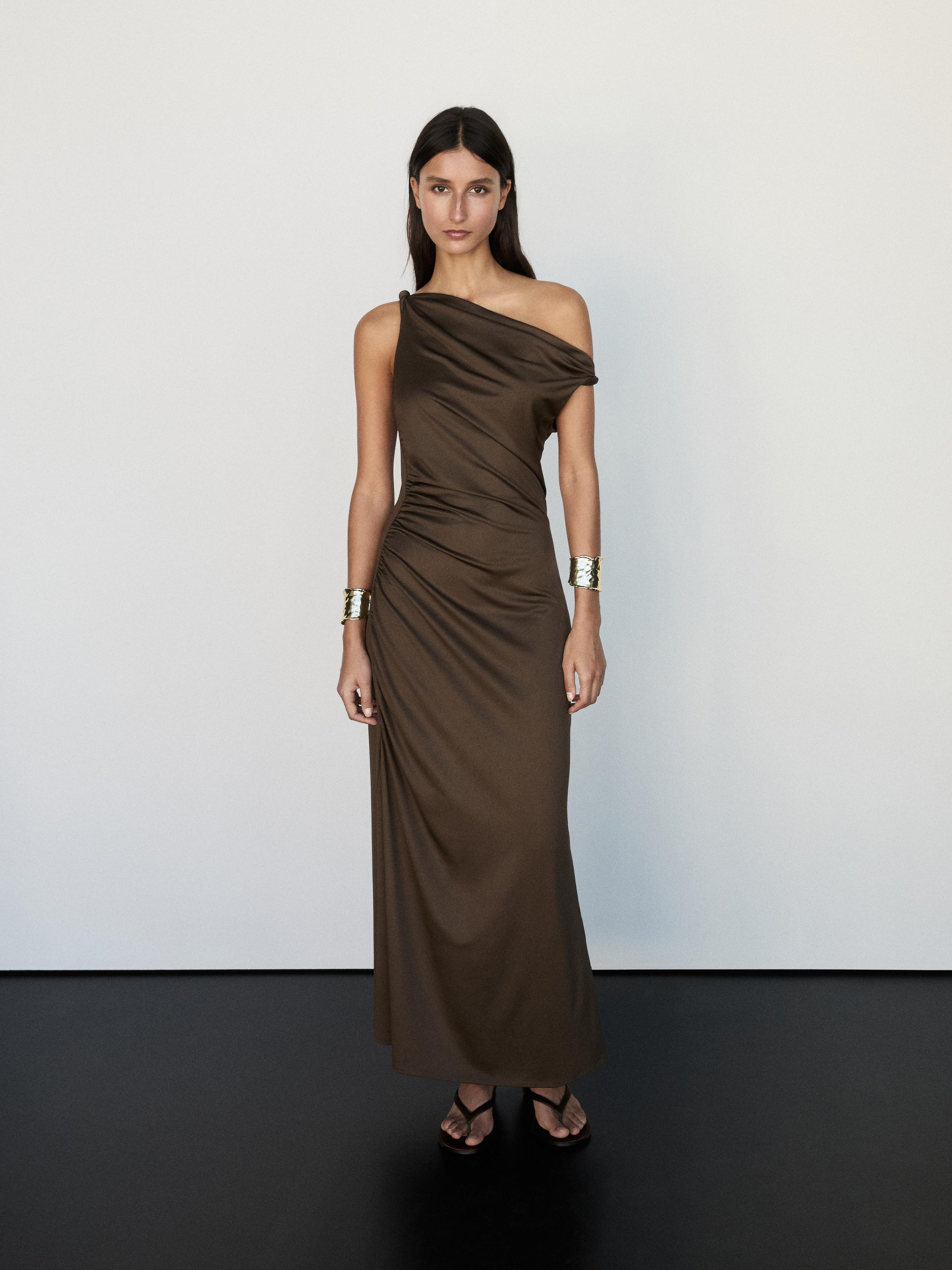 Long asymmetric dress