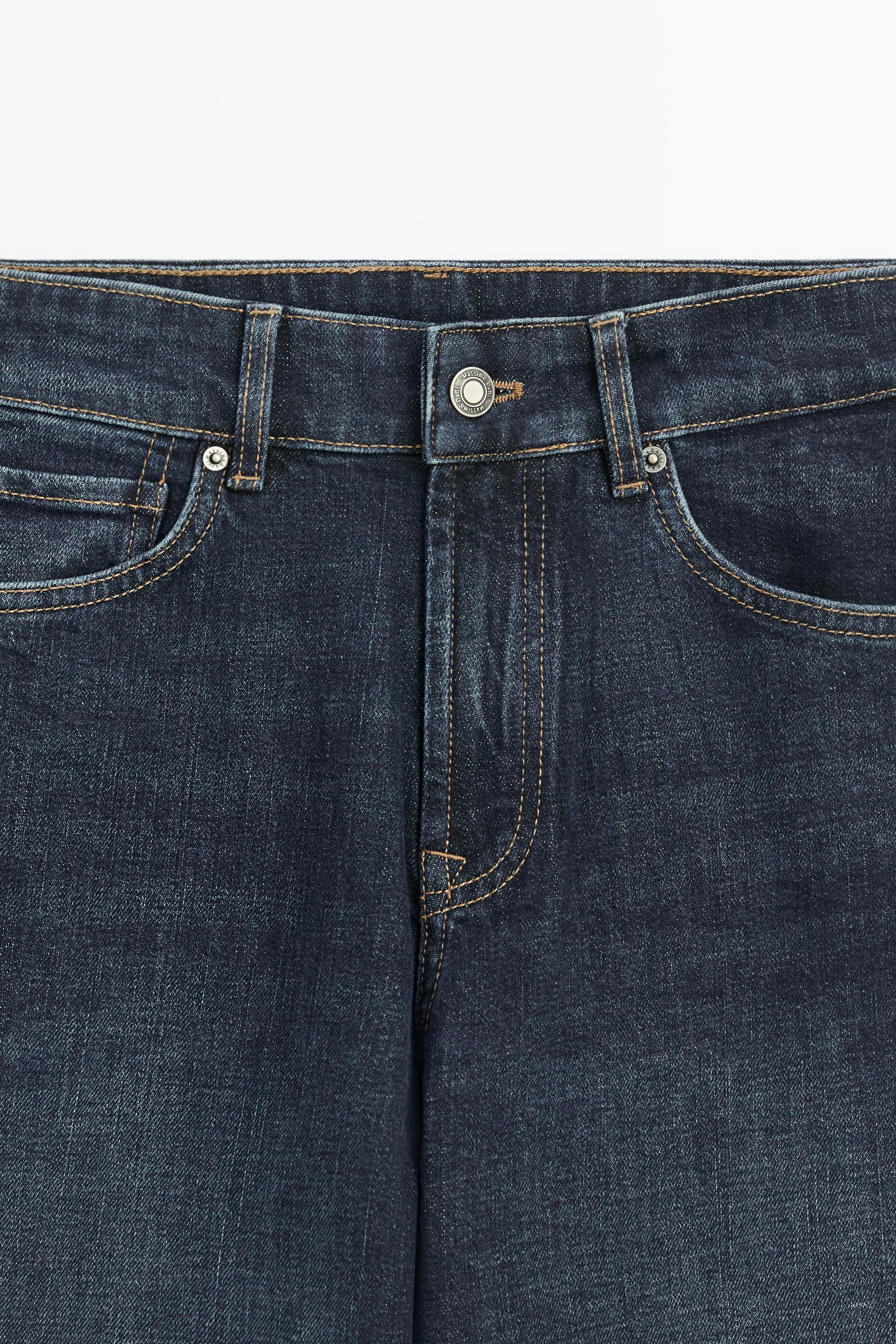 High-waist cropped straight-leg jeans — MEDIUM BLUE