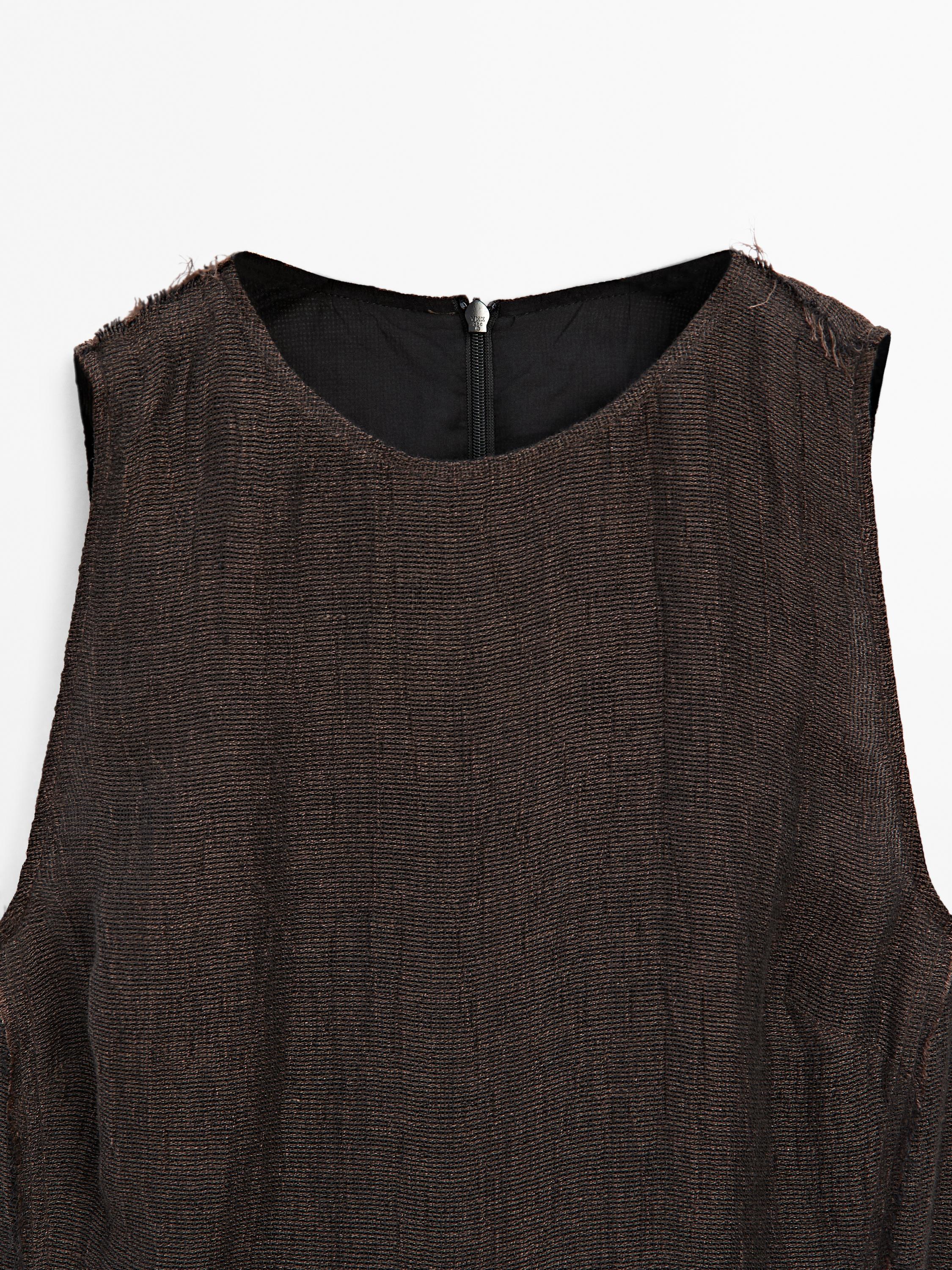 【Massimo Dutti】100% linen midi dress with frayed trims 06630586122-o1.jpg?ts=