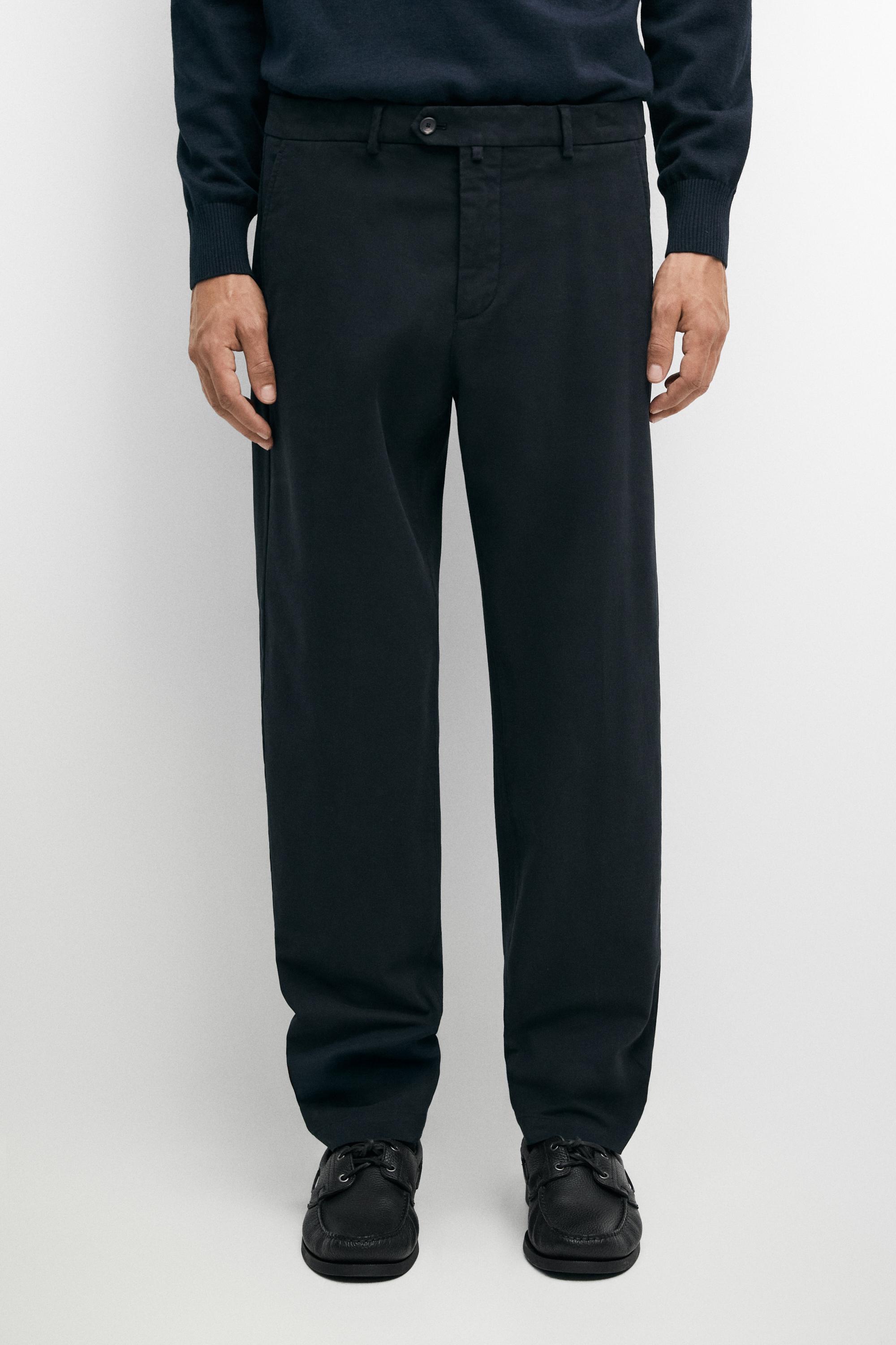 100% cotton slim fit pants