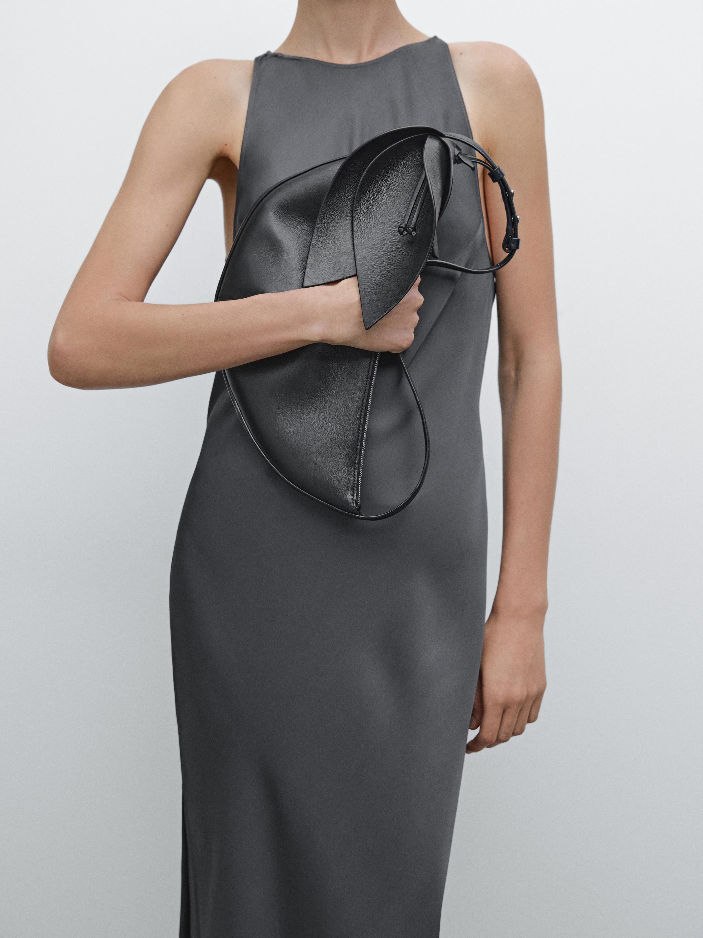 Halter midi dress with floral detail - Studio