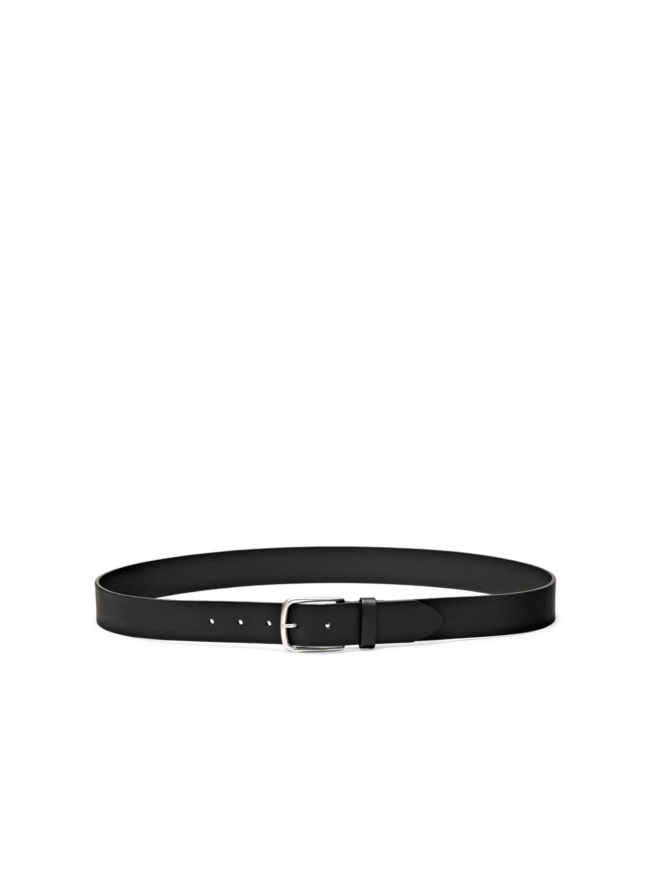 Nappa leather belt — BLACK