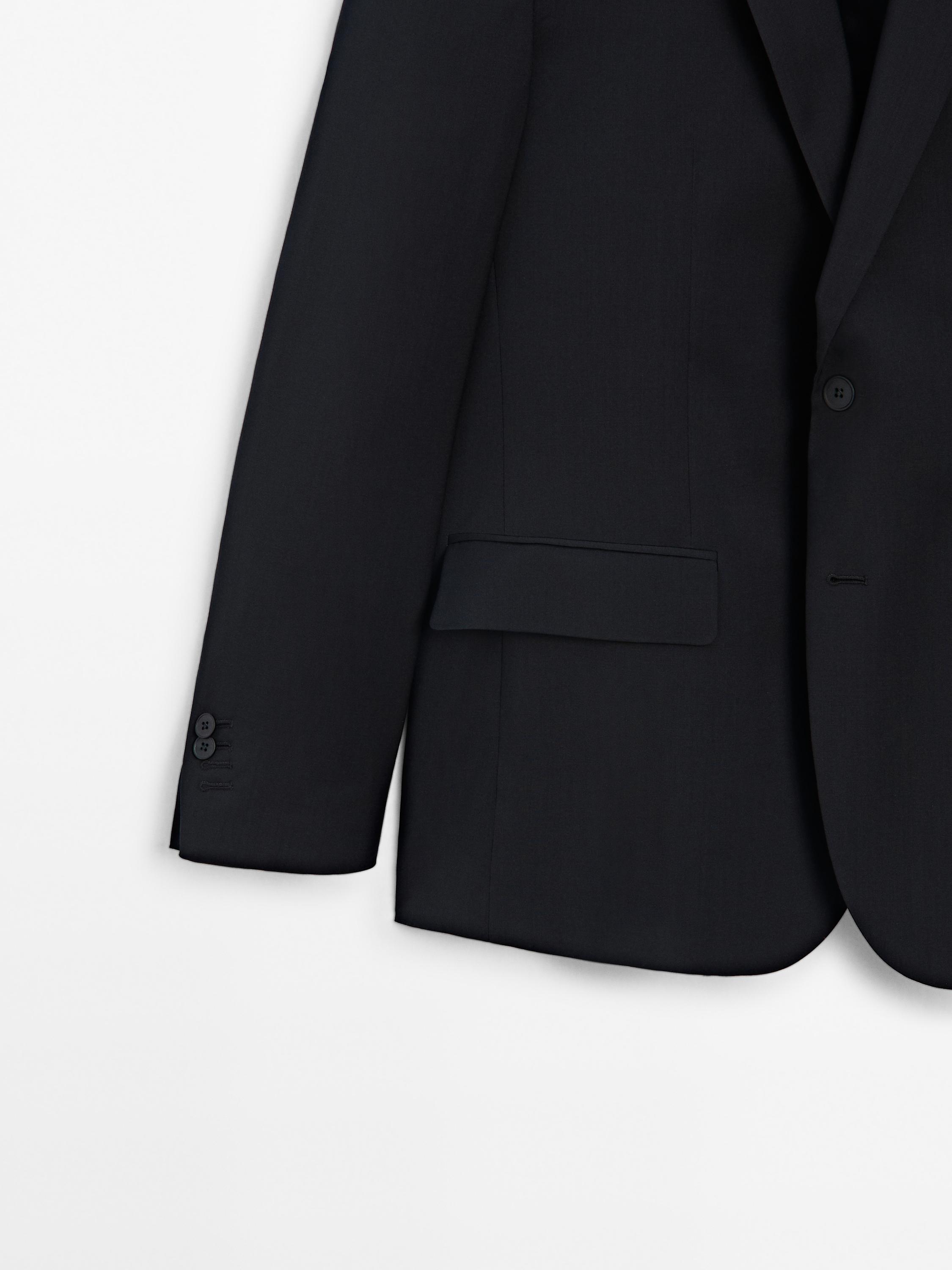 100% wool suit blazer
