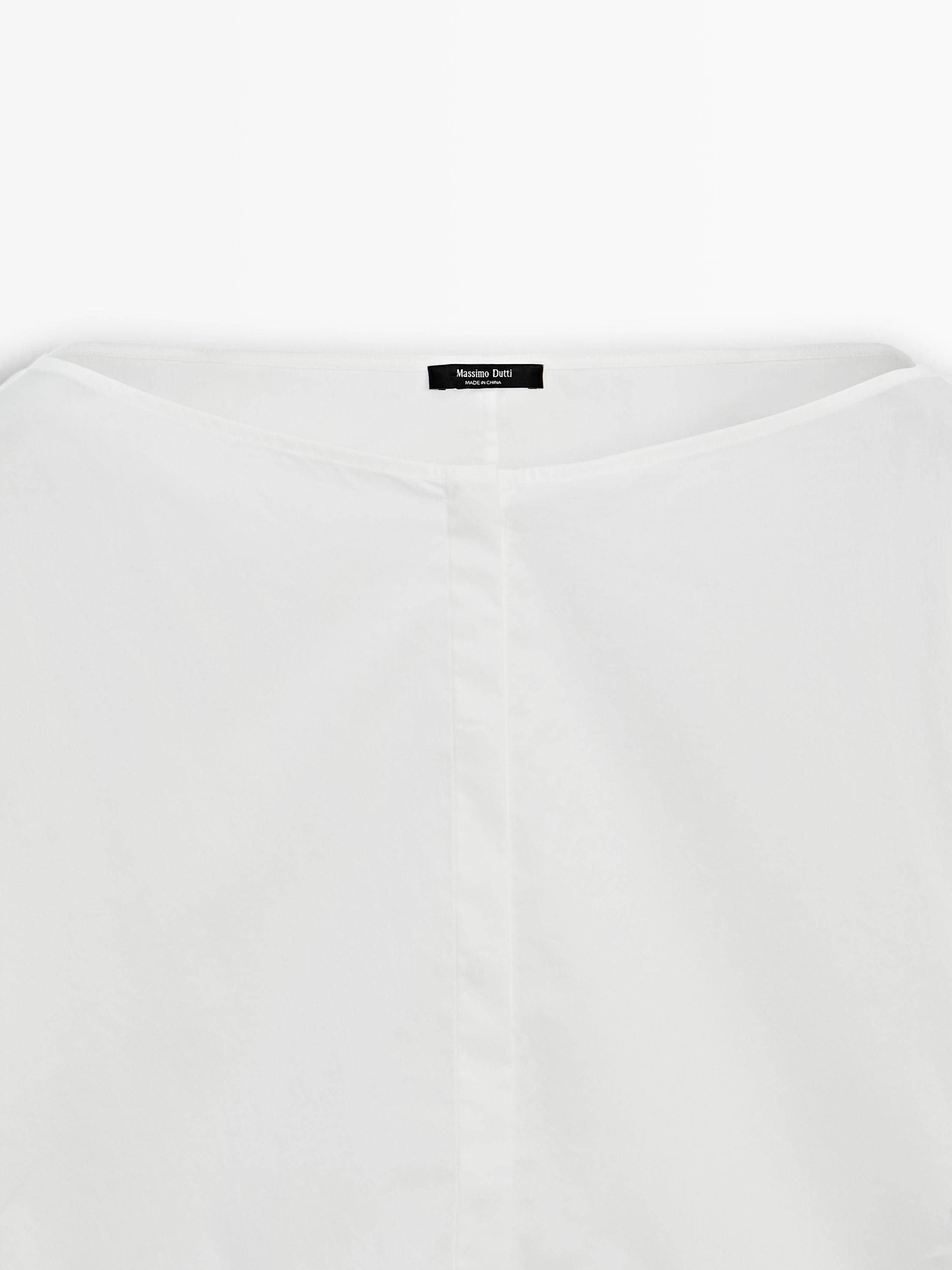 Camisa cuello barco 100% algodón