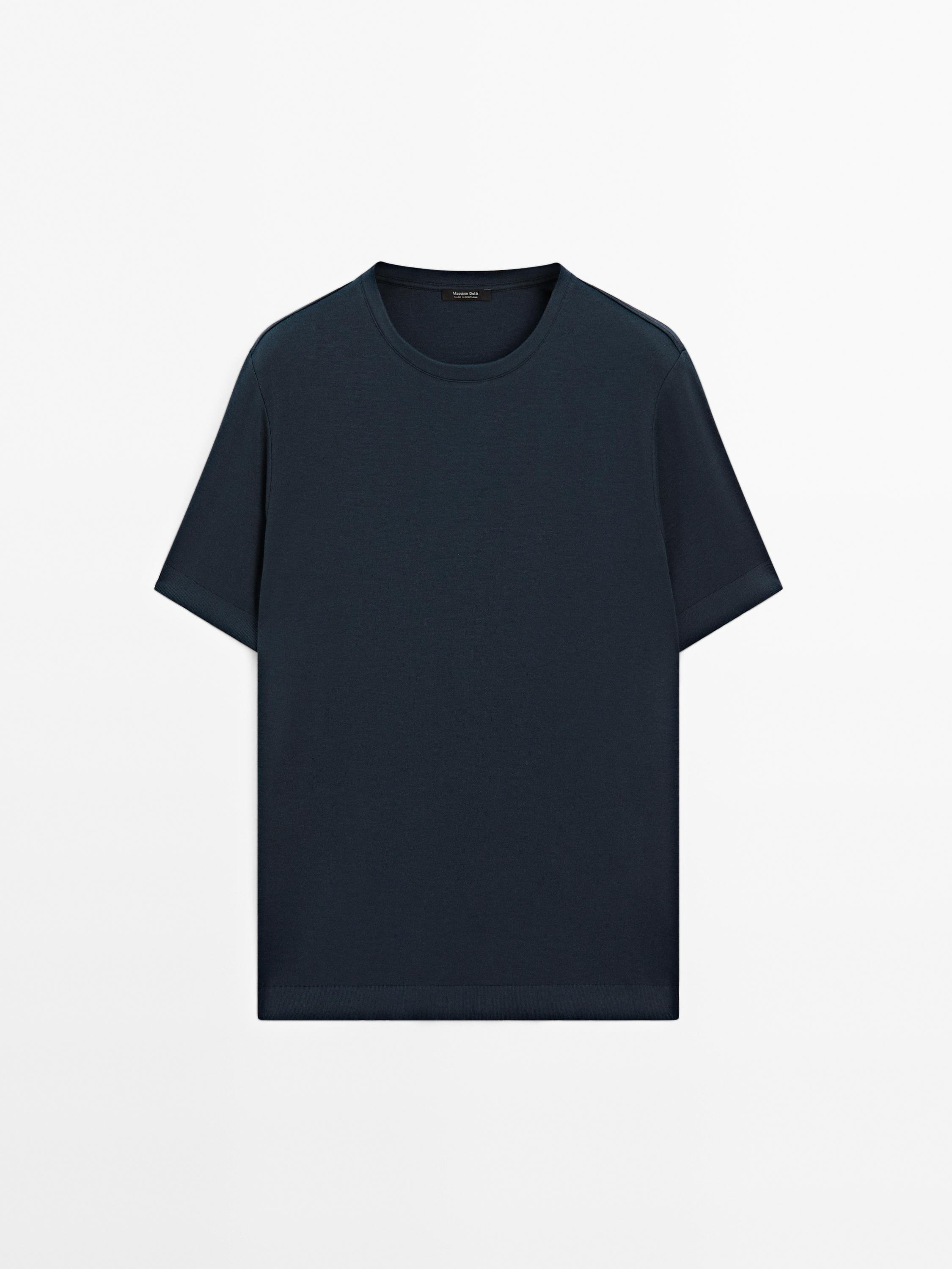 Camiseta acabado rib 100% algodón