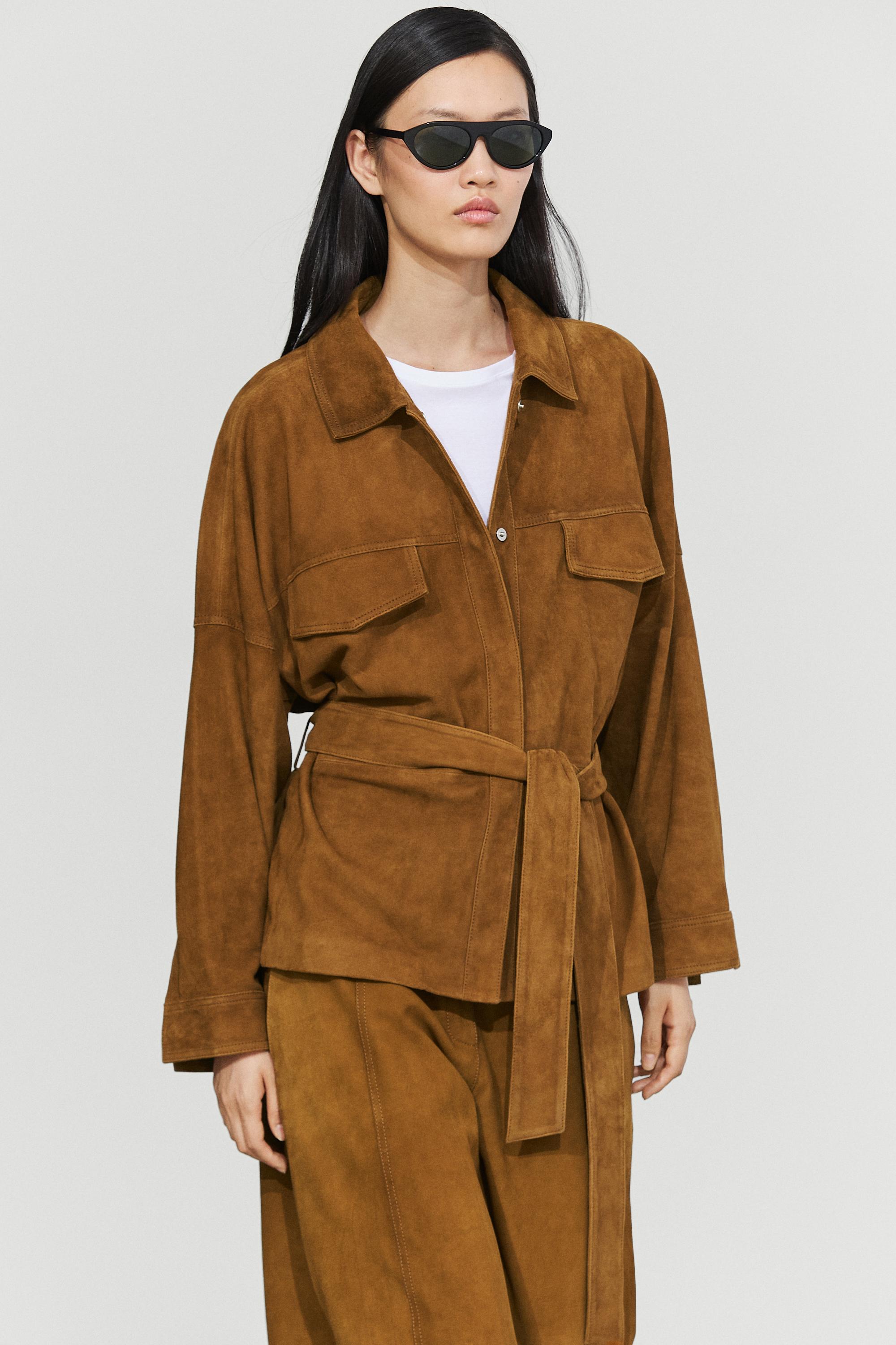 Chaqueta piel ante