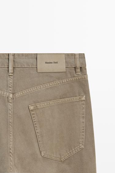 Tapered-fit denim-effect pants — OCHRE 9