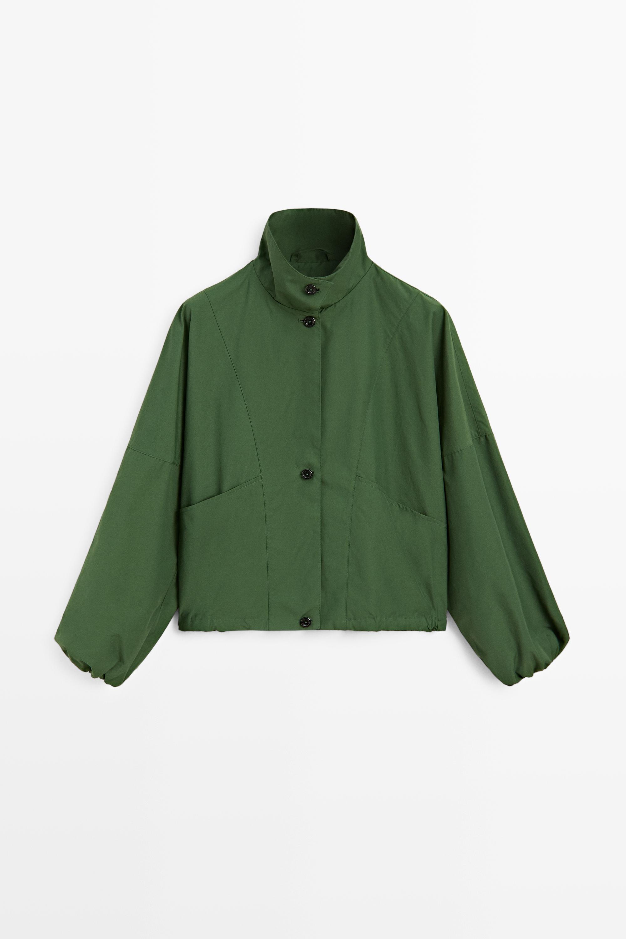 Chaqueta bomber abullonada