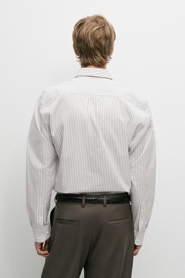 100% Cotton Regular Fit Shirt — BROWN 5