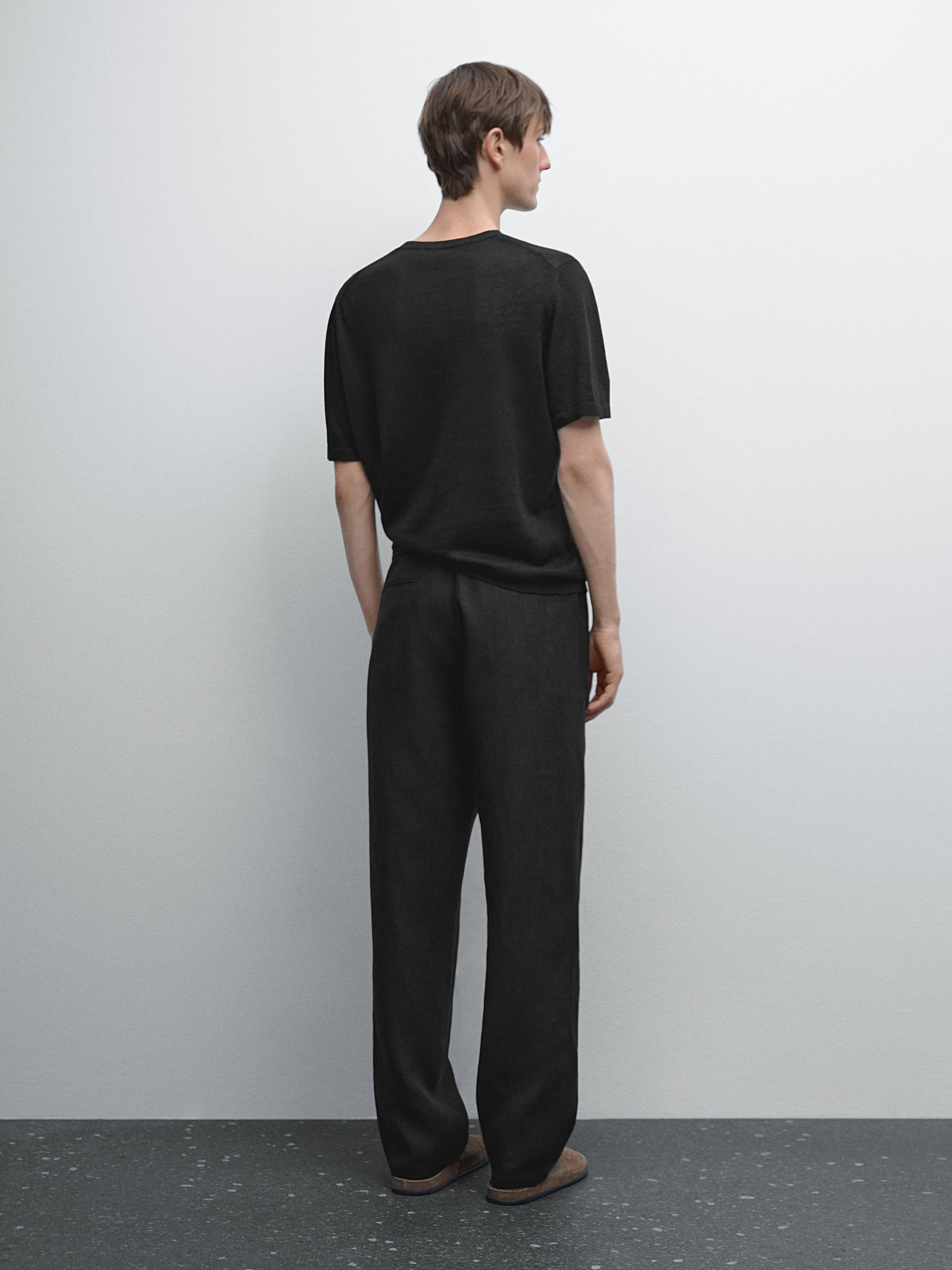 Pantalon jogging 100 % lin