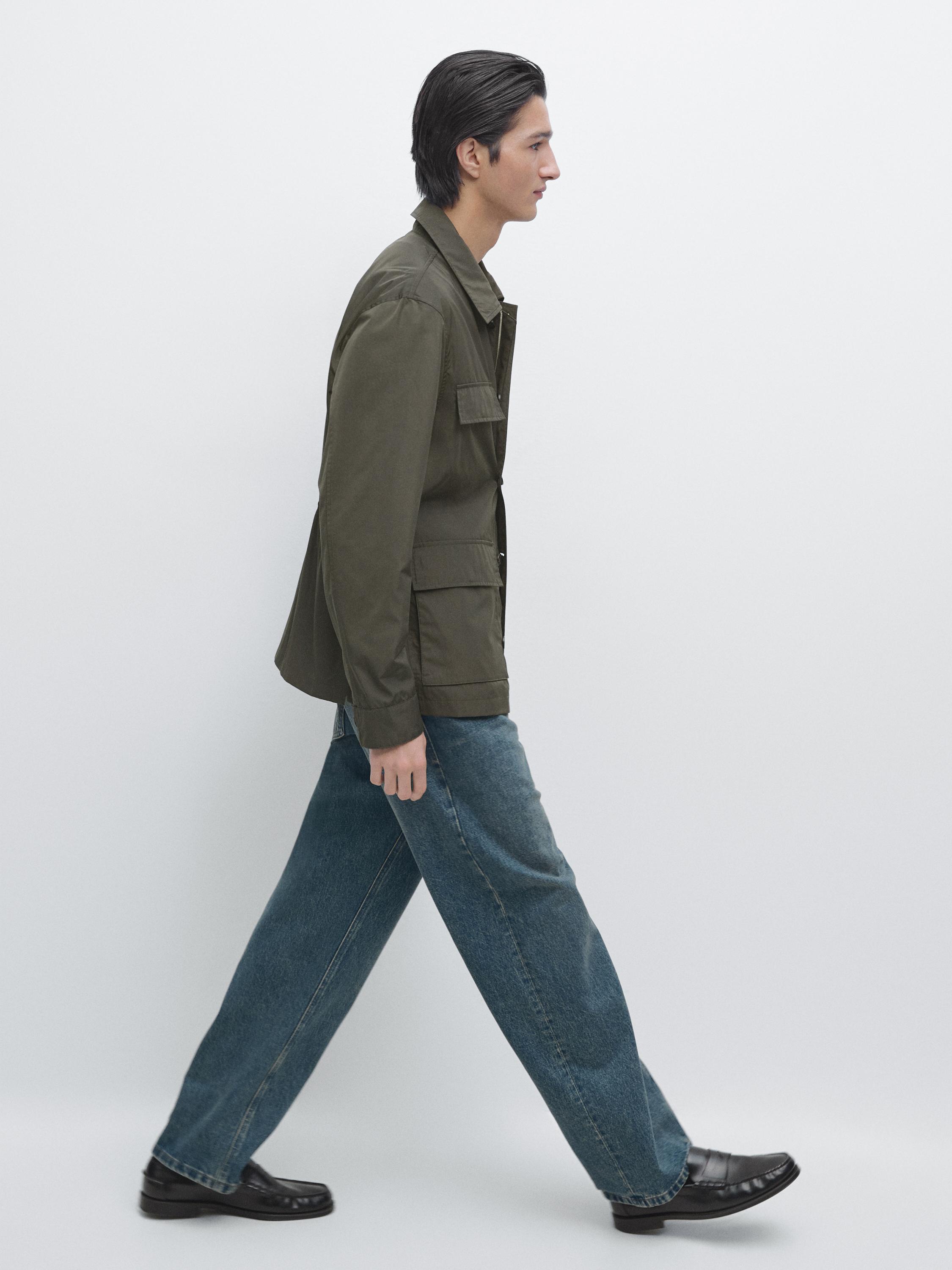 Lightweight jacket with pockets — KHAKI