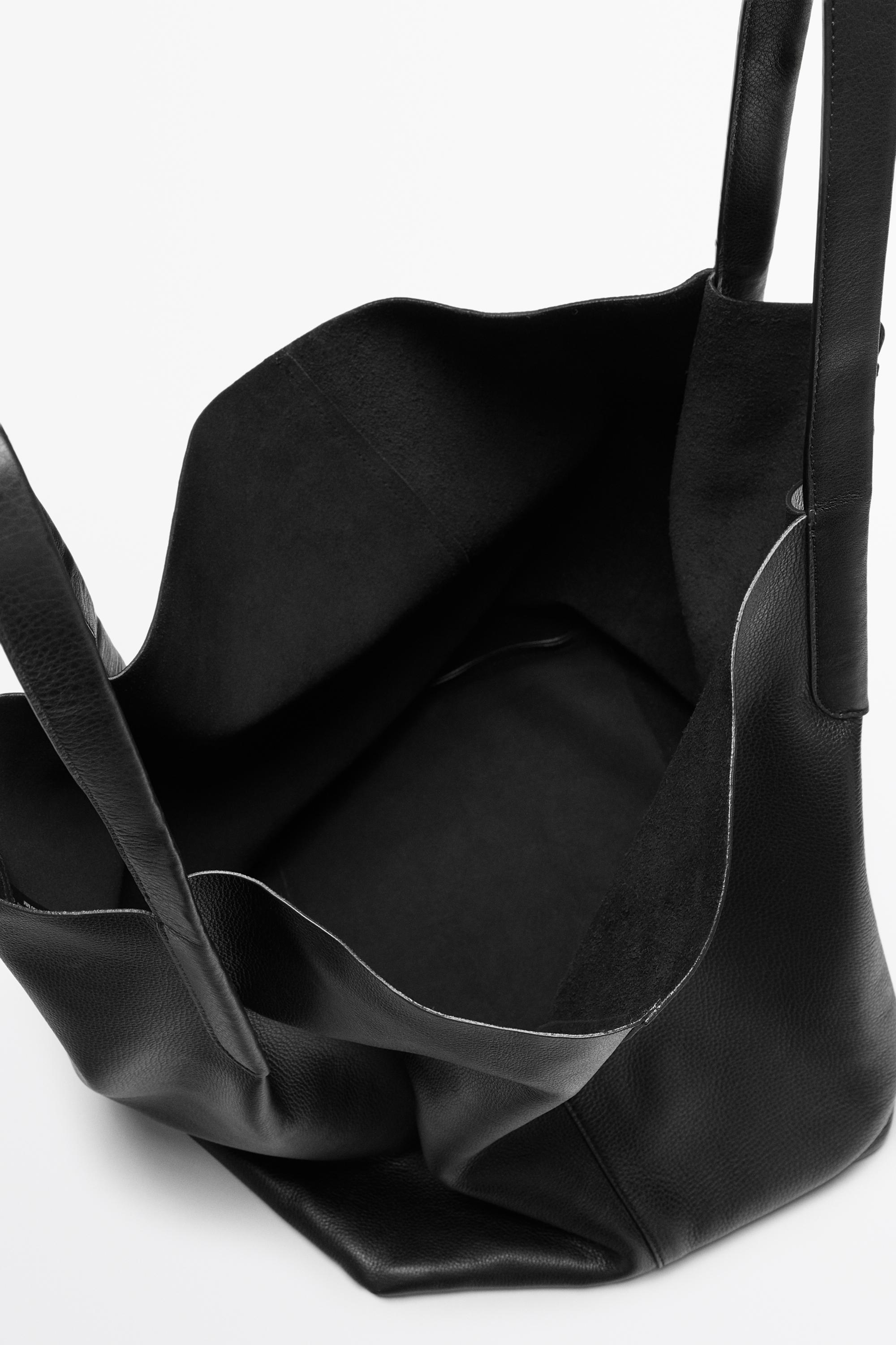 Nappa leather tote bag