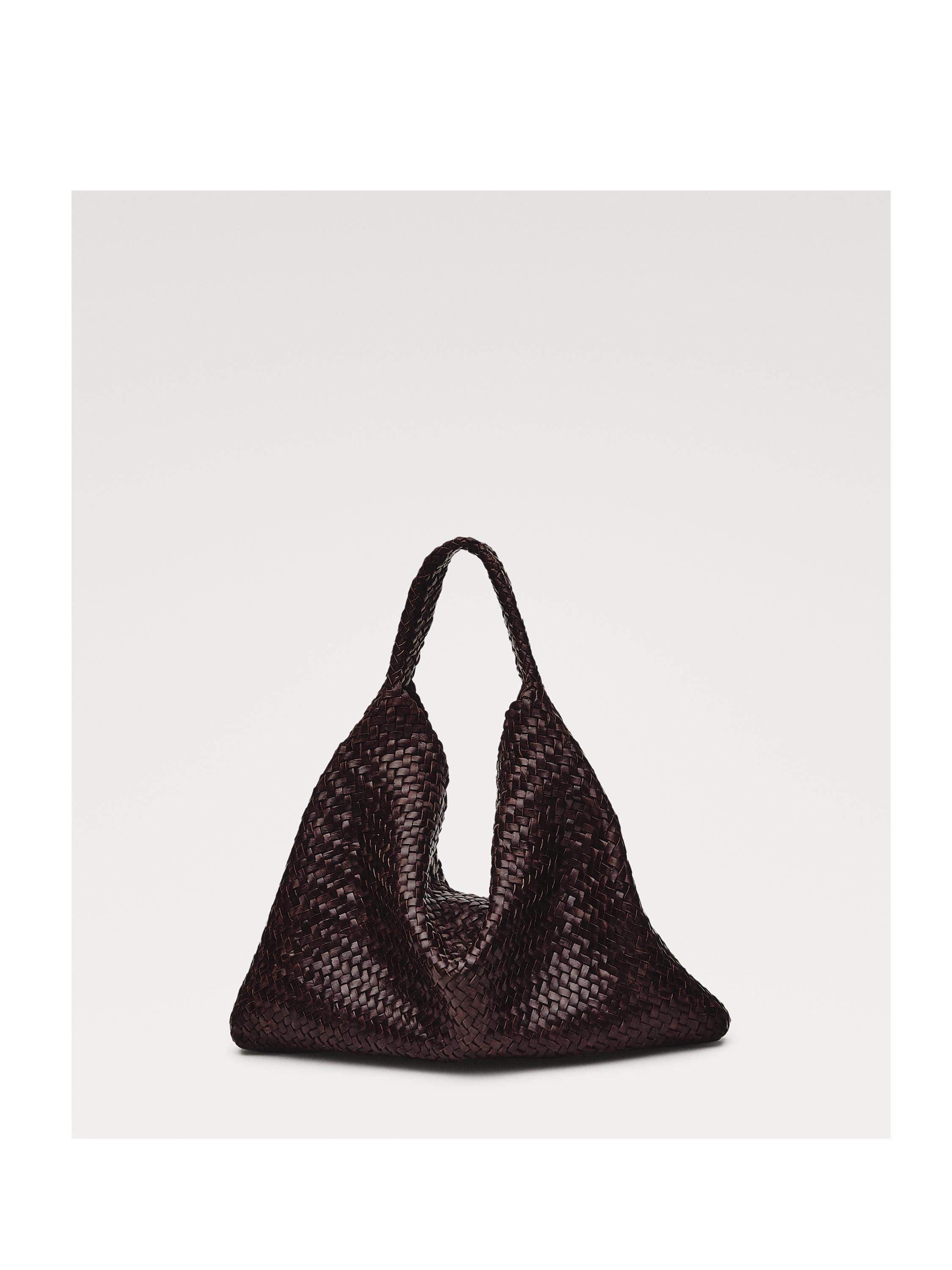 Bolso shopper trenzado piel napa