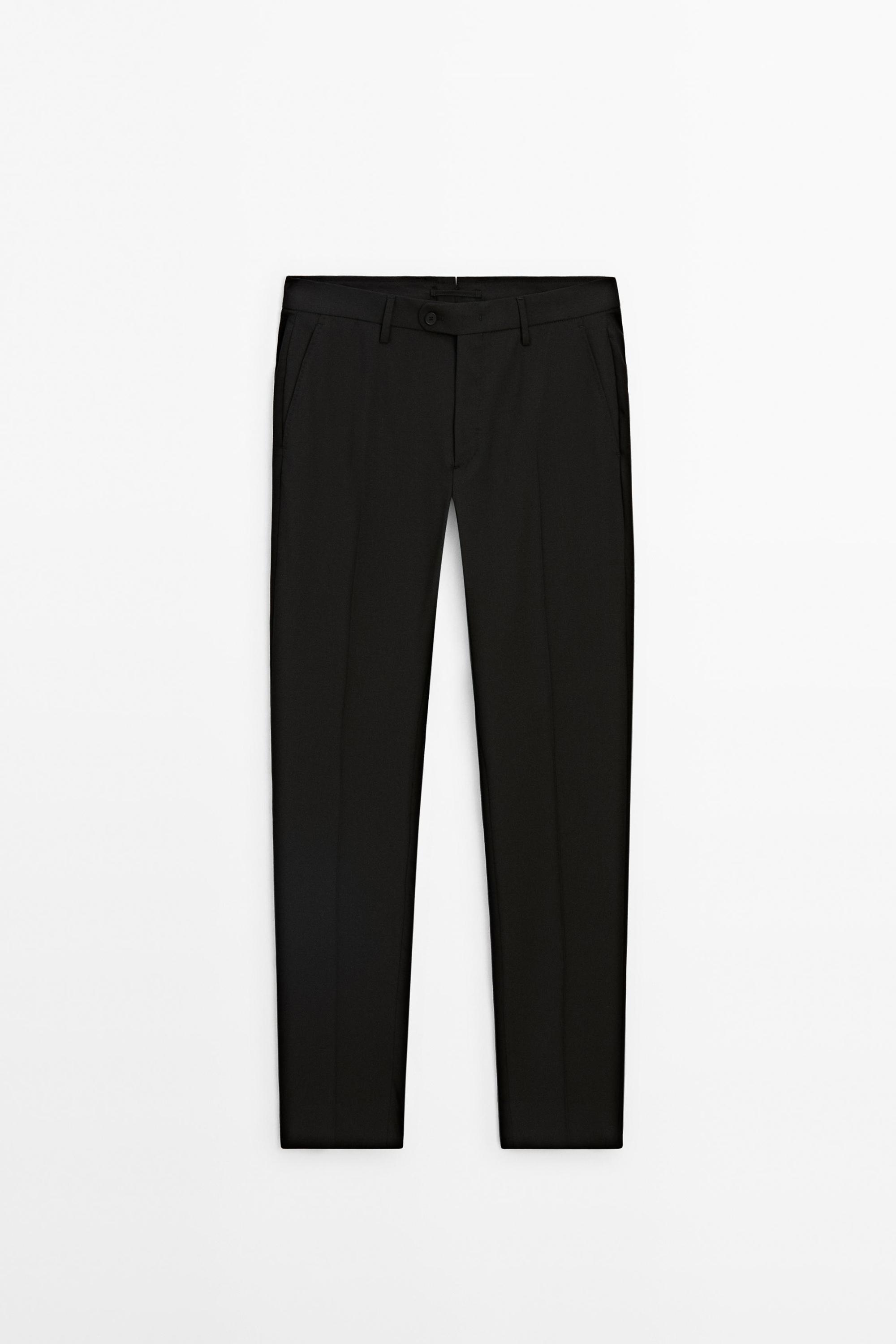 100% wool suit pants