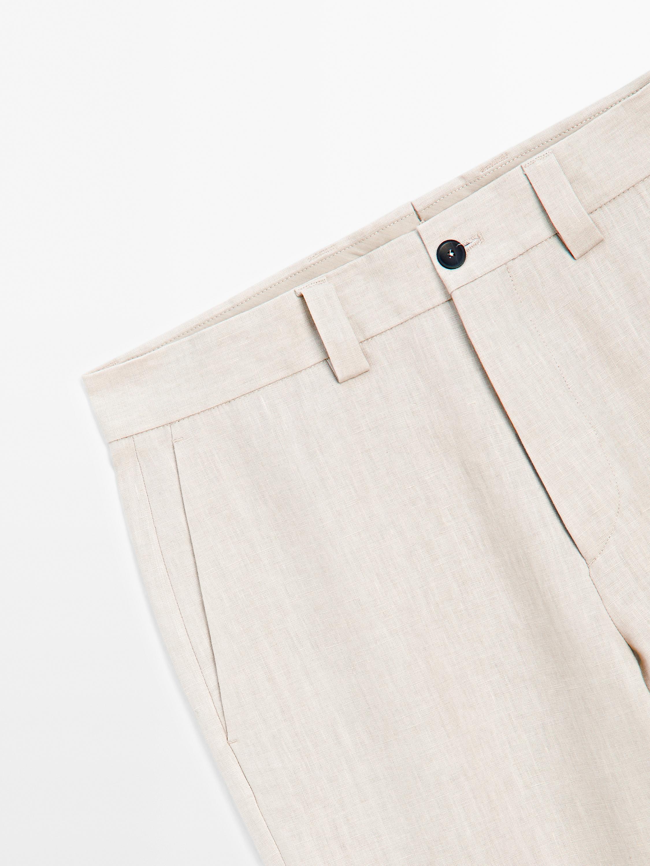 100% linen suit trousers - Limited Edition