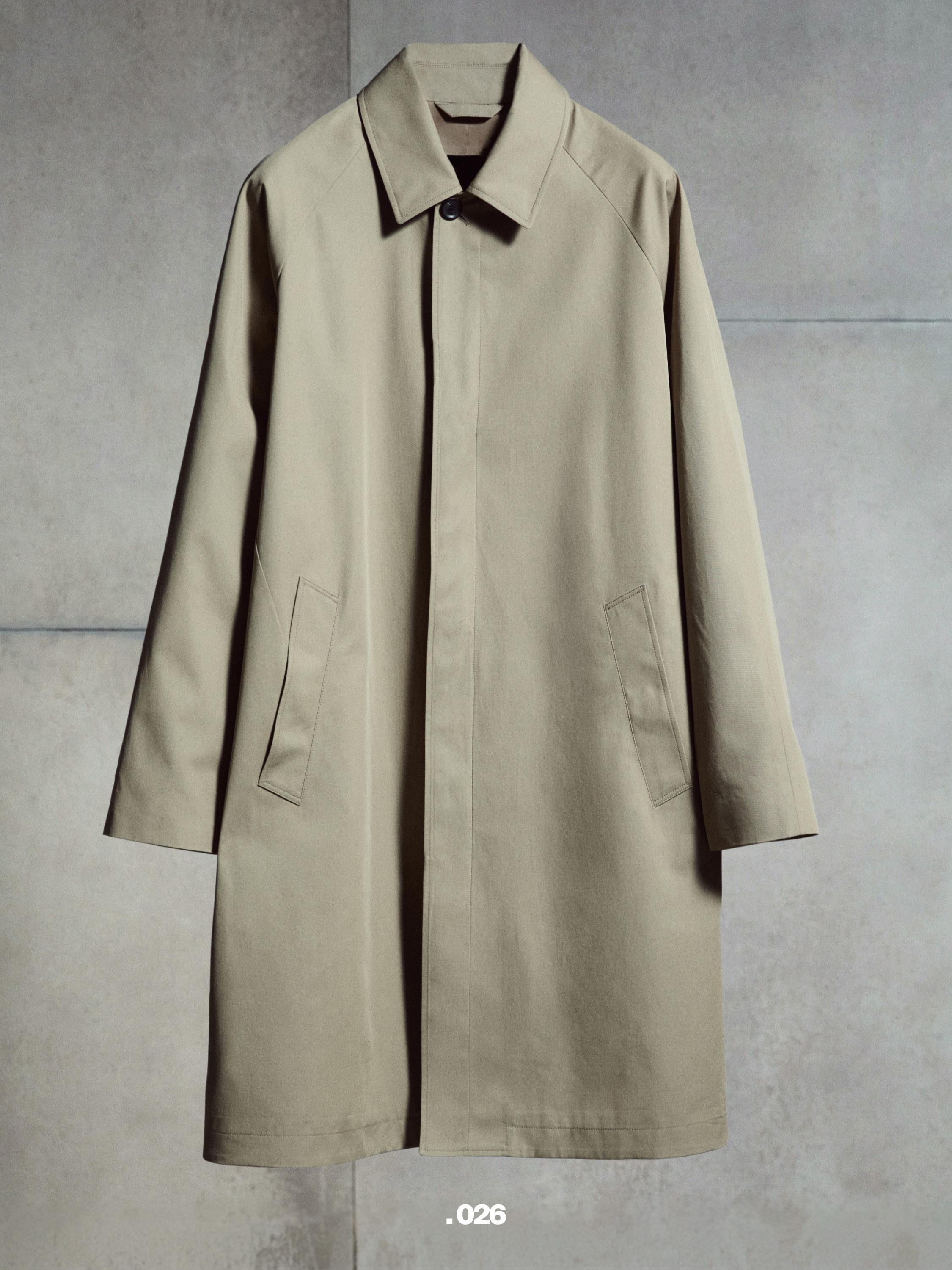 Lightweight cotton trench coat — BEIGE