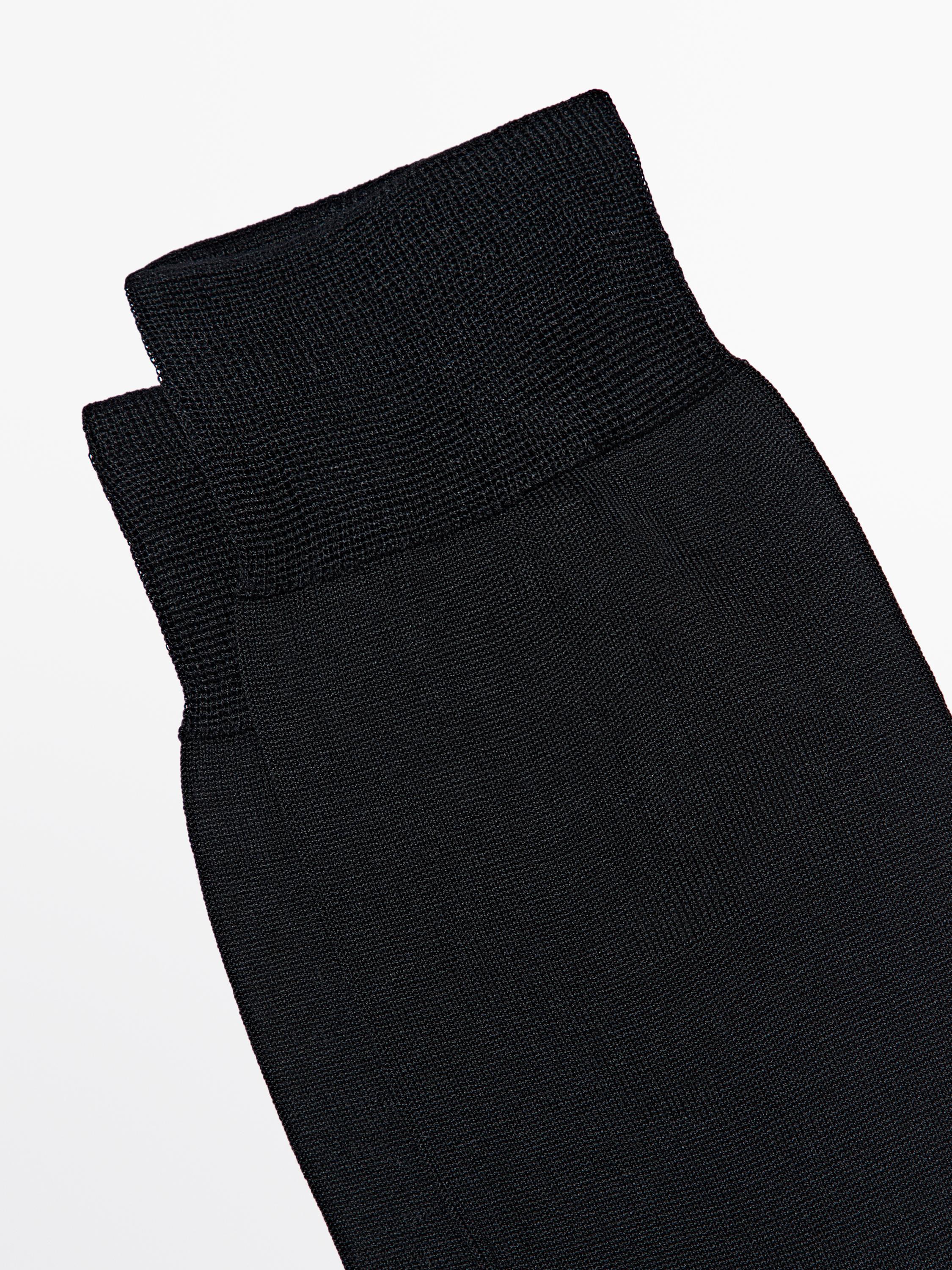 Plain smart socks — BLACK