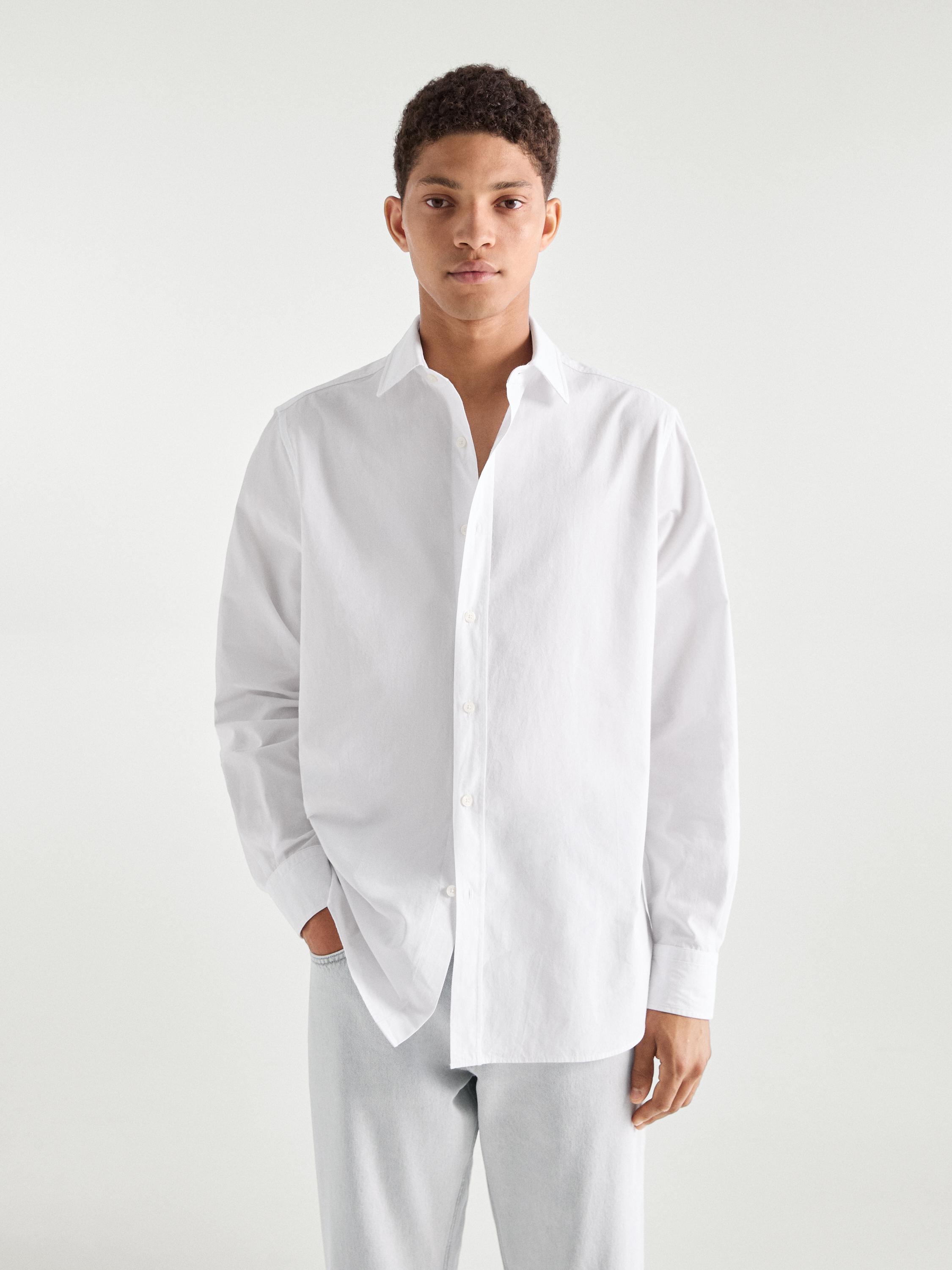 Chemise en coton coupe regular