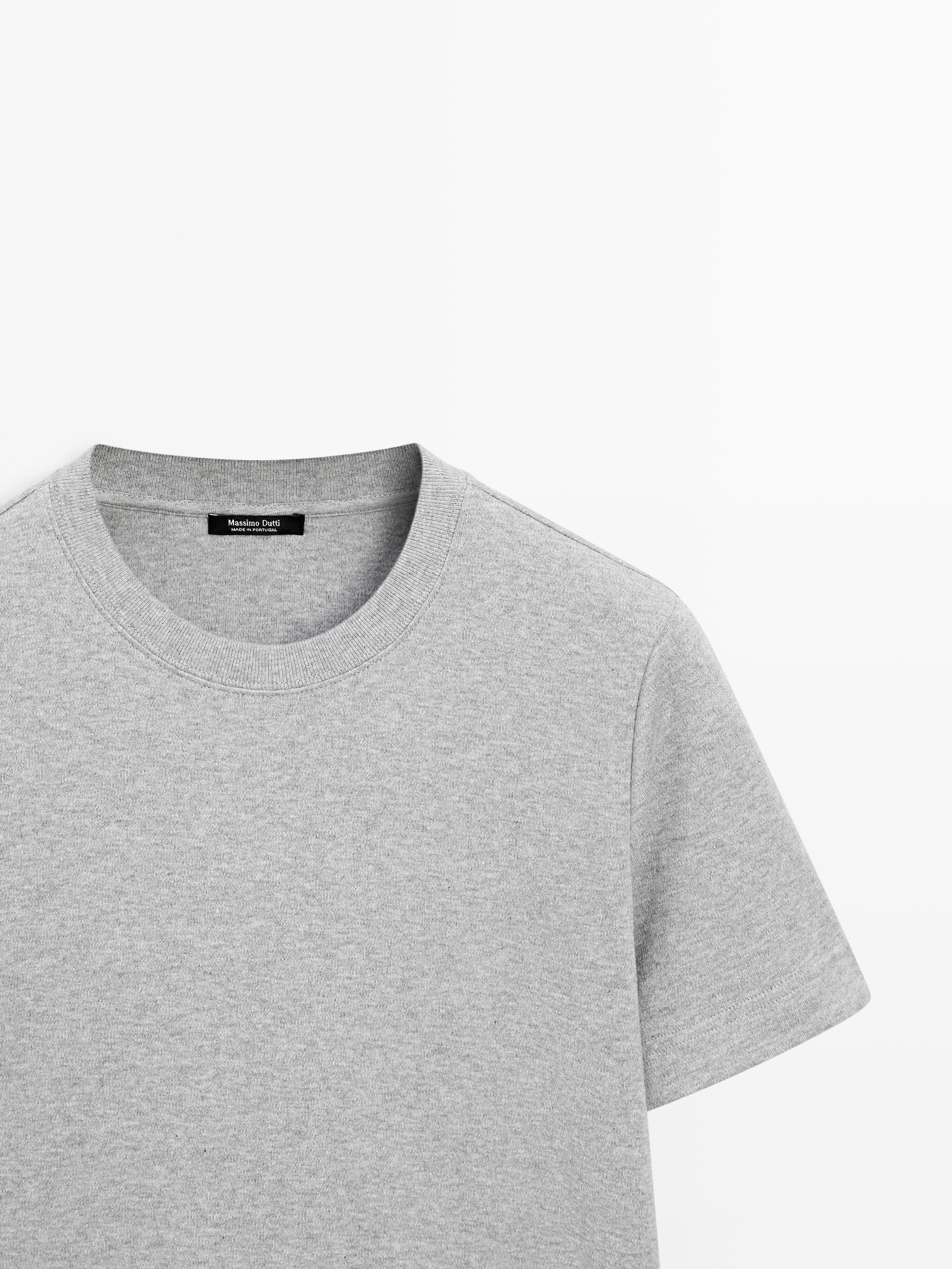Short sleeve interlock T-shirt — Medium Grey