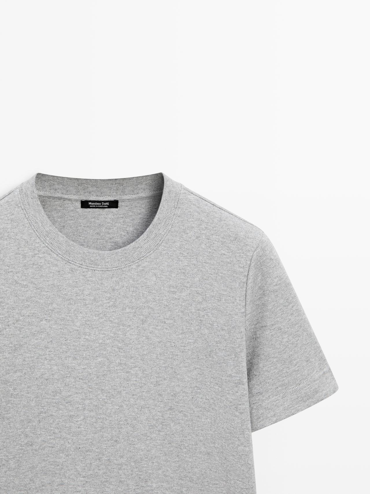 Short sleeve interlock T-shirt — Medium Grey