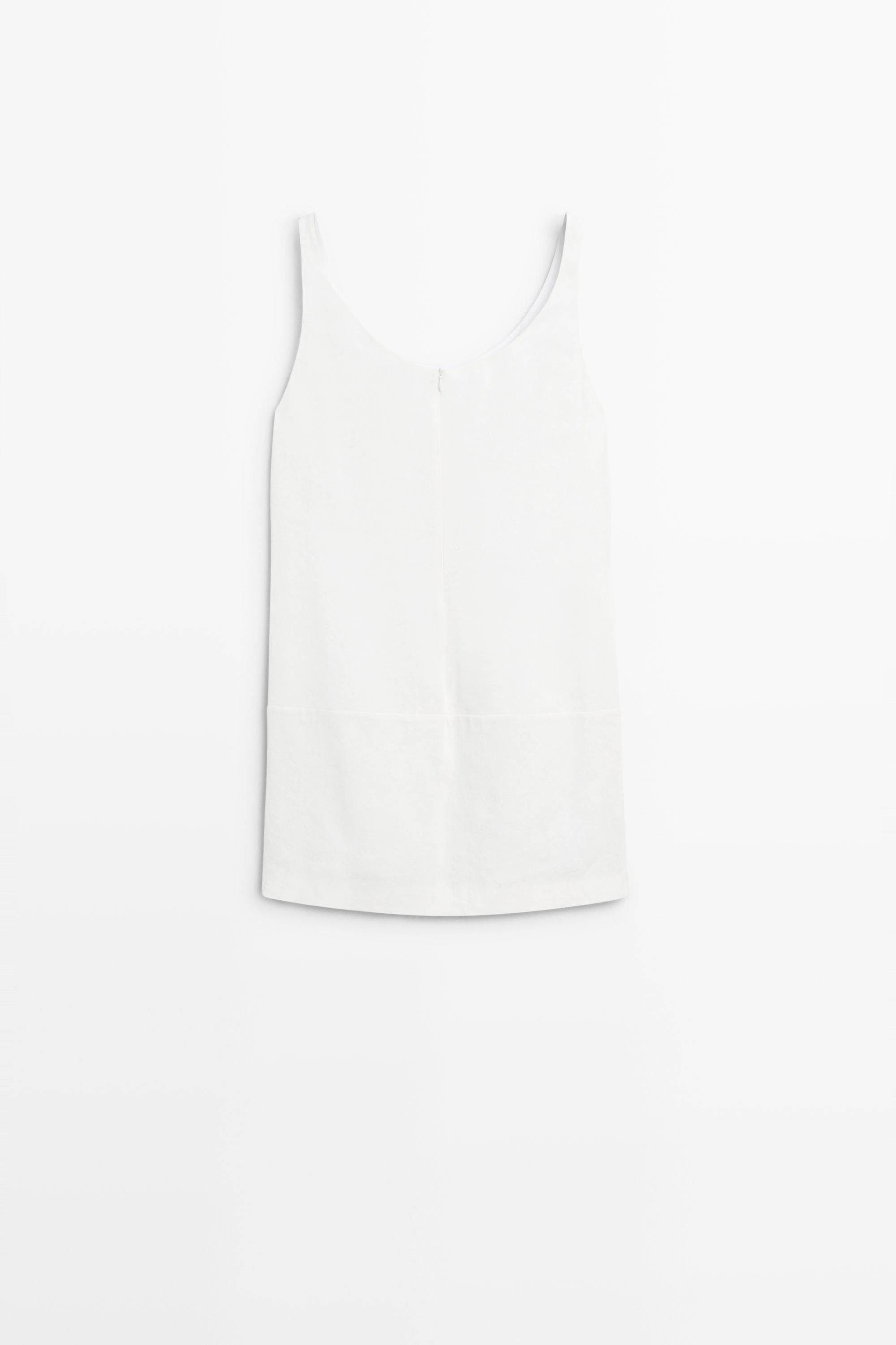 Flowing linen short dress