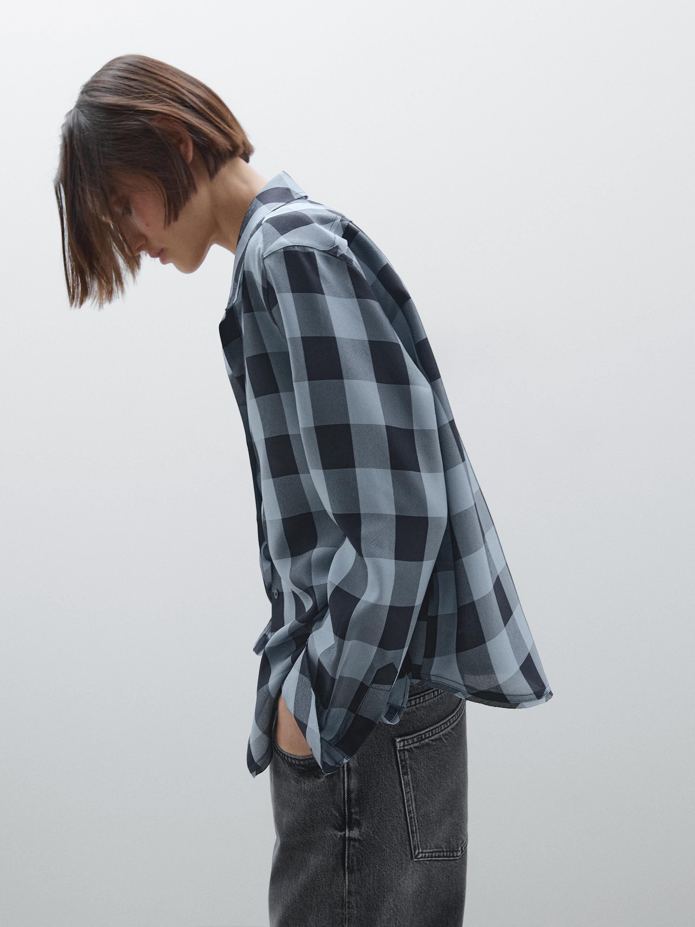Flowing check shirt