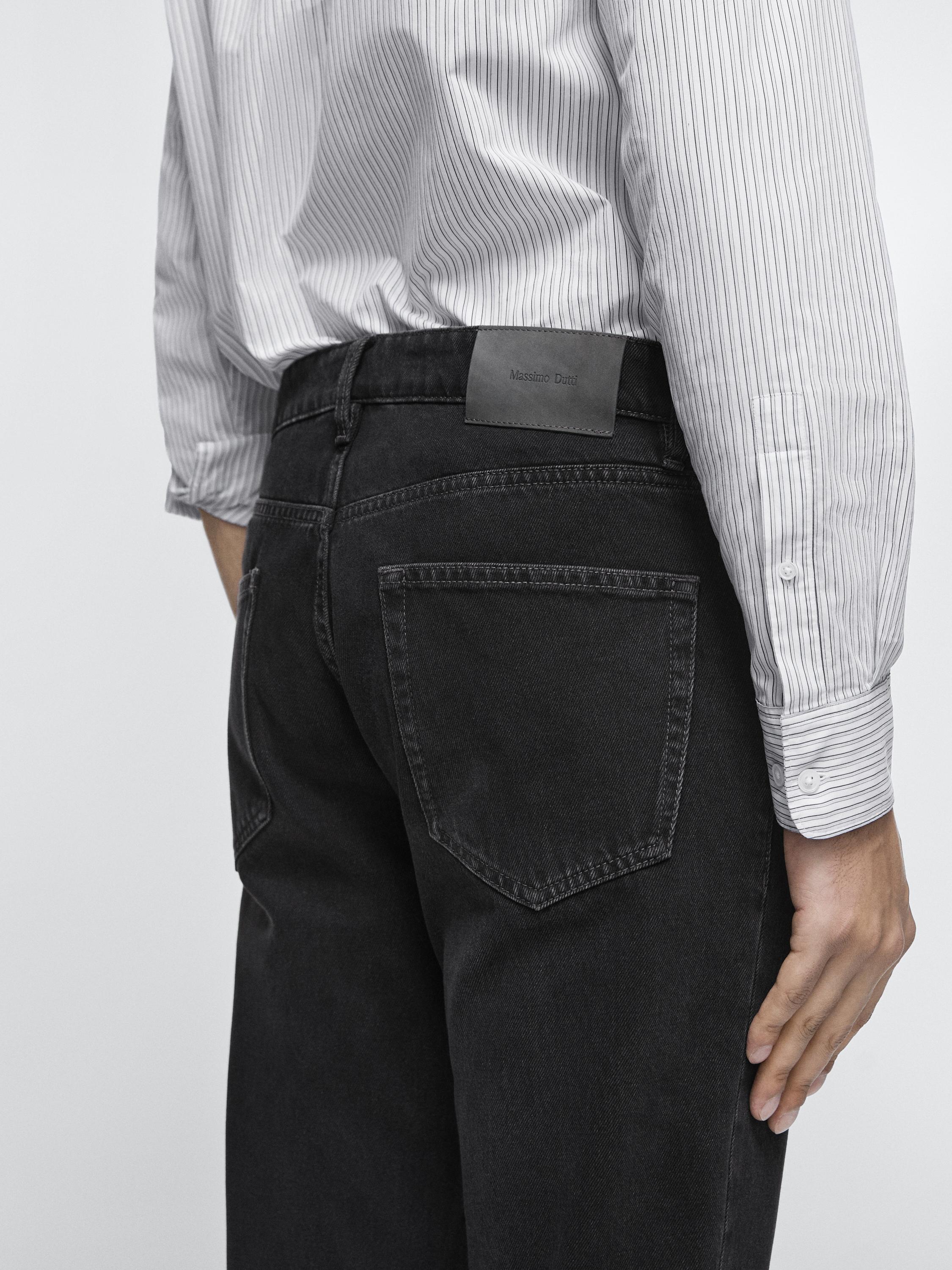 Tapered fit jeans — CHARCOAL