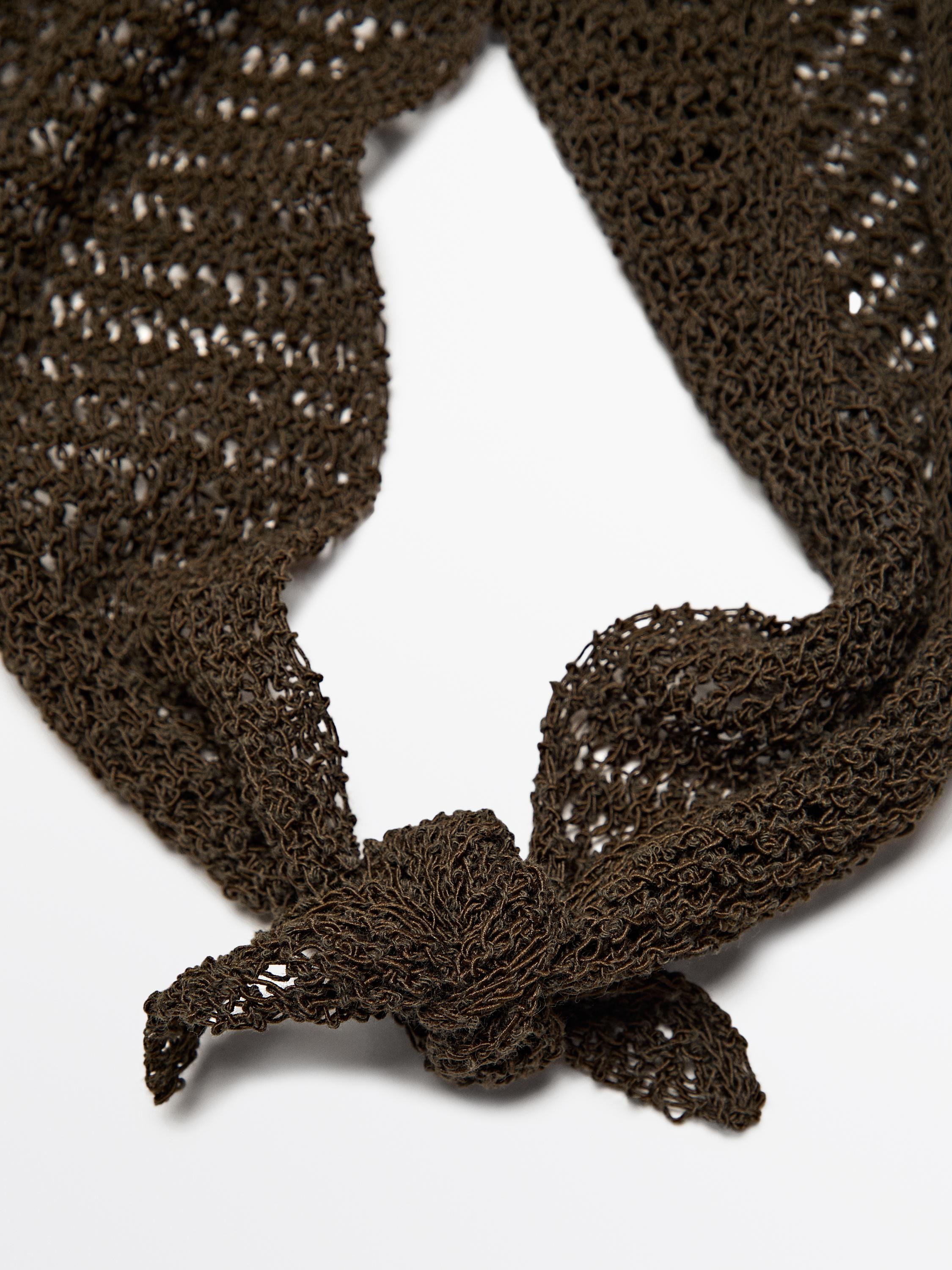 ★ Massimo Dutti★ Cotton Blend Knit Bandana 06312606060 06310604830-o1.jpg?ts=