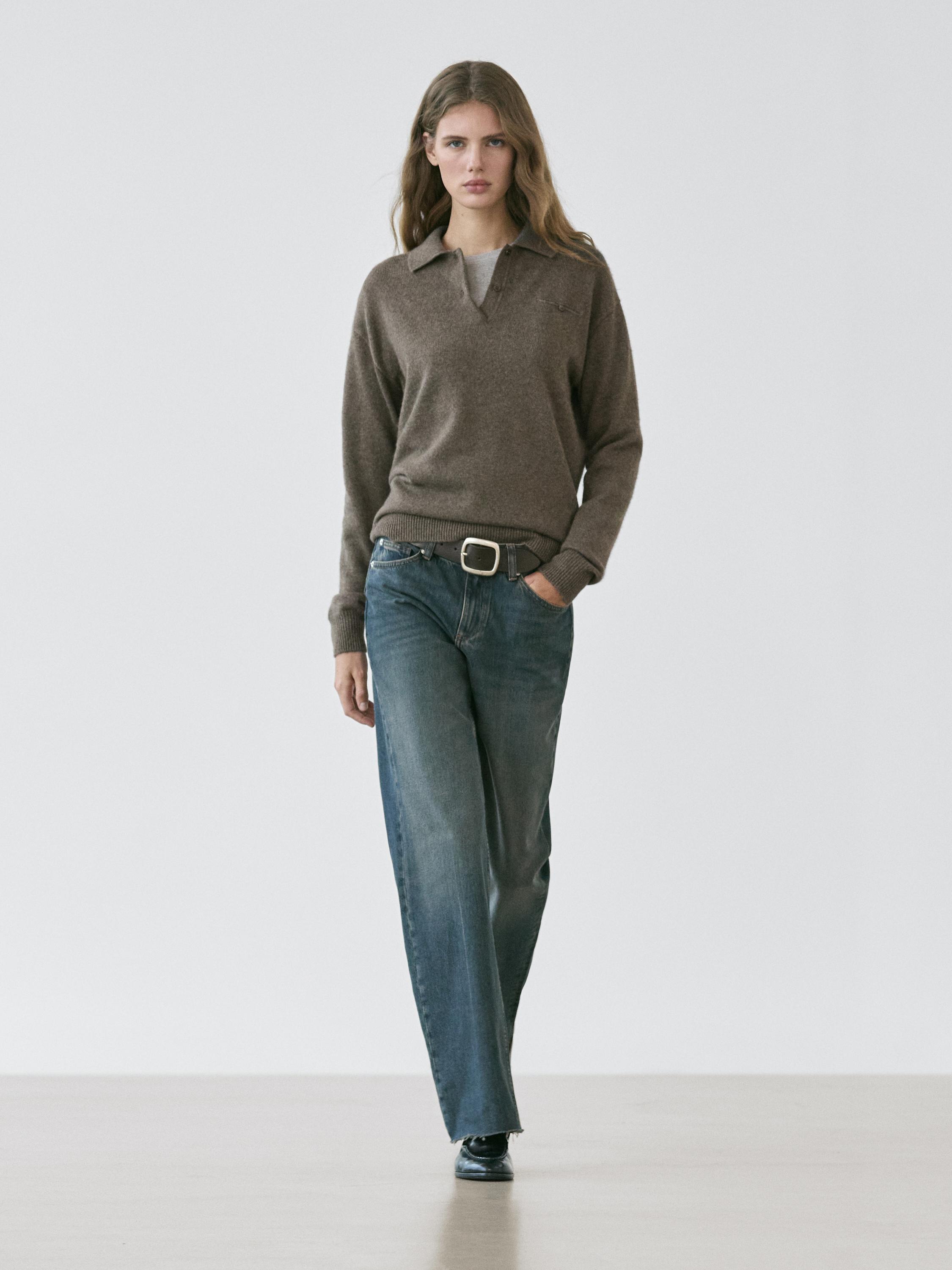 Pull avec poche en cachemire