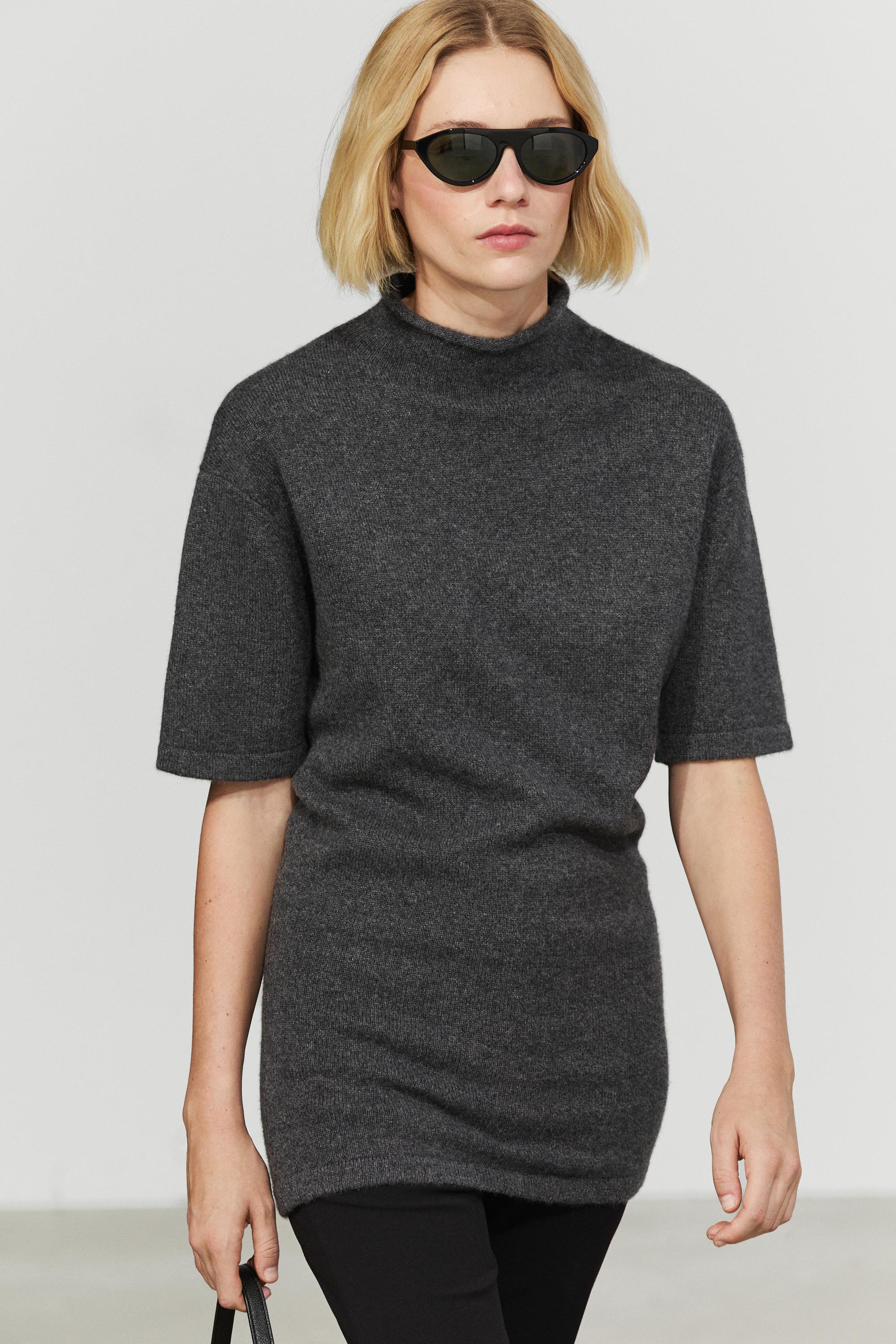 Pull manches courtes 100 % cachemire