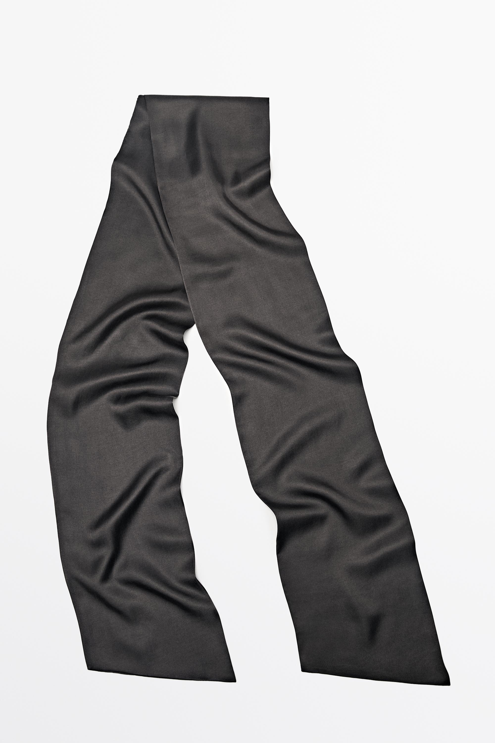 Satin scarf — ANTHRACITE GREY