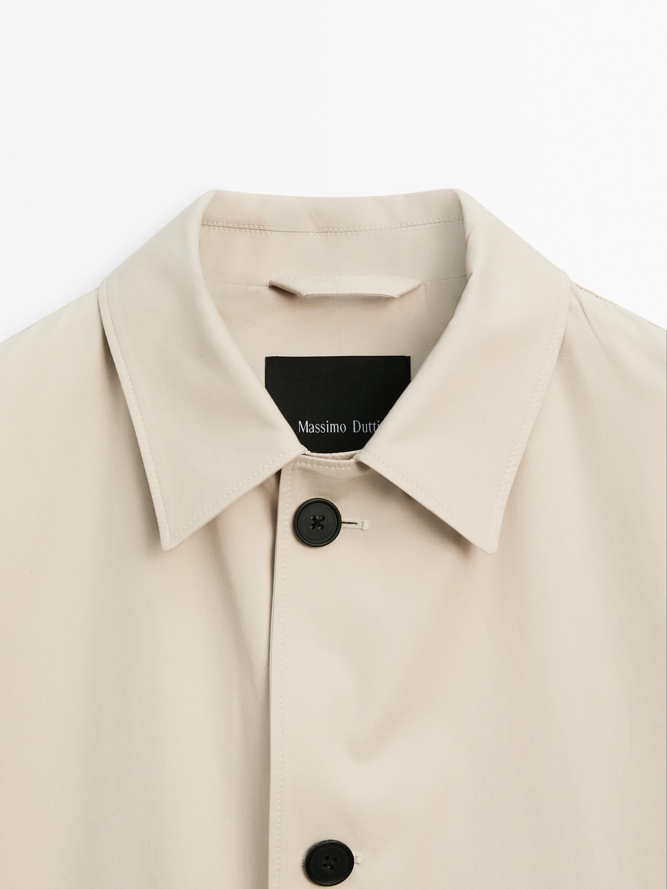 100% cotton trench coat