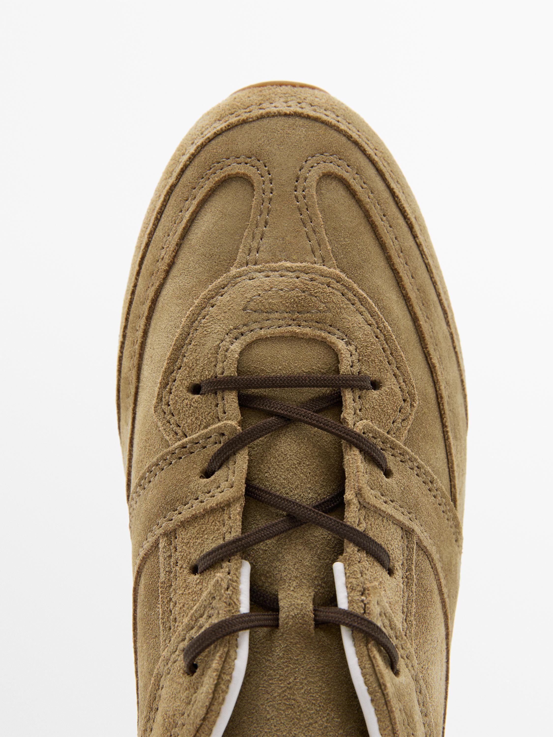 Spor süet deri parçalar