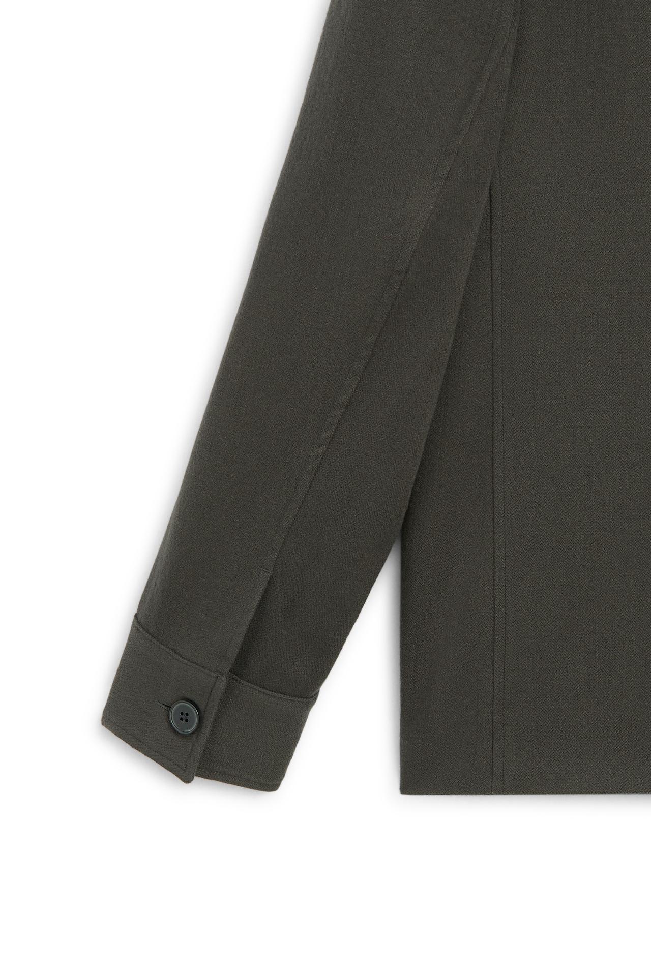 Stand collar overshirt - LIMITED EDITION — GREEN