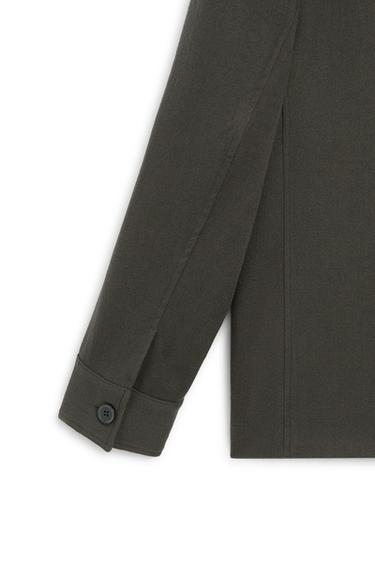 Stand collar overshirt - LIMITED EDITION — GREEN 8