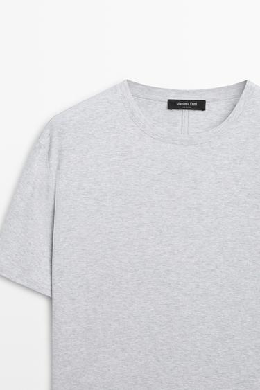 Oversize 100% cotton short sleeve T-shirt — GREY 4