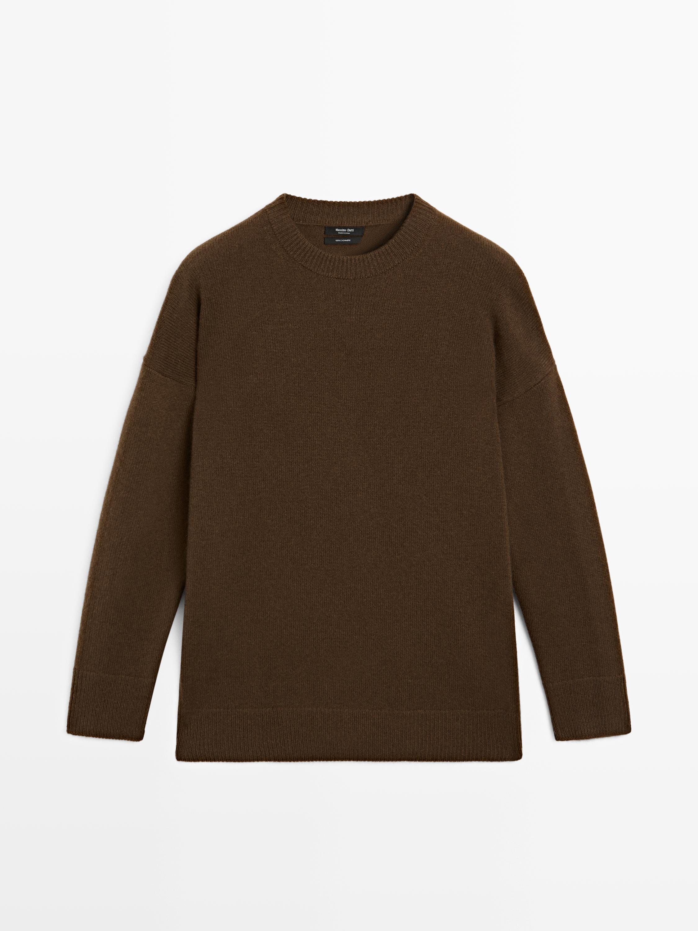 100% cashmere oversize knit sweater