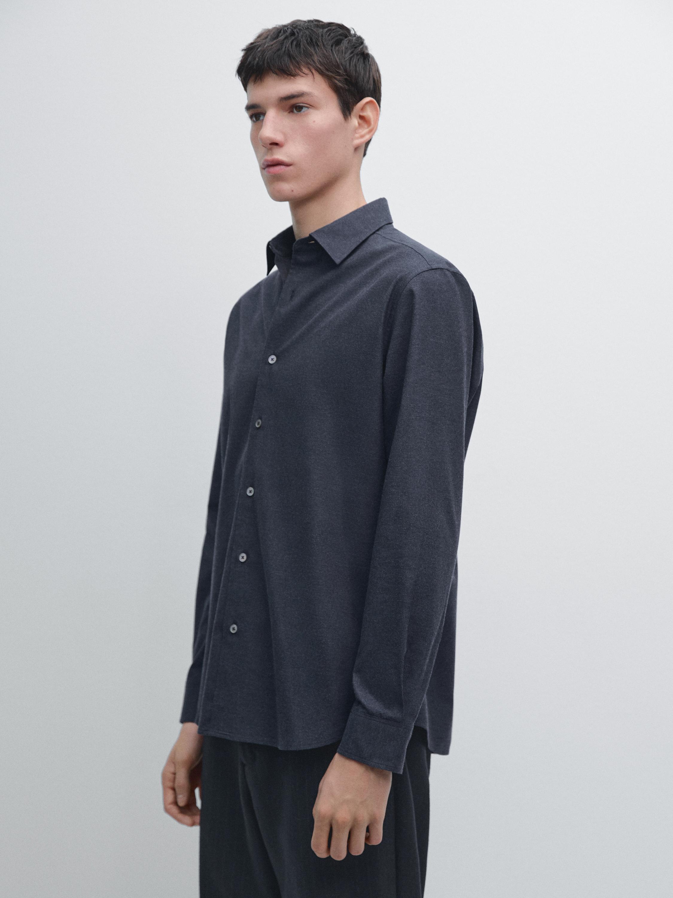 Melange Oxford shirt